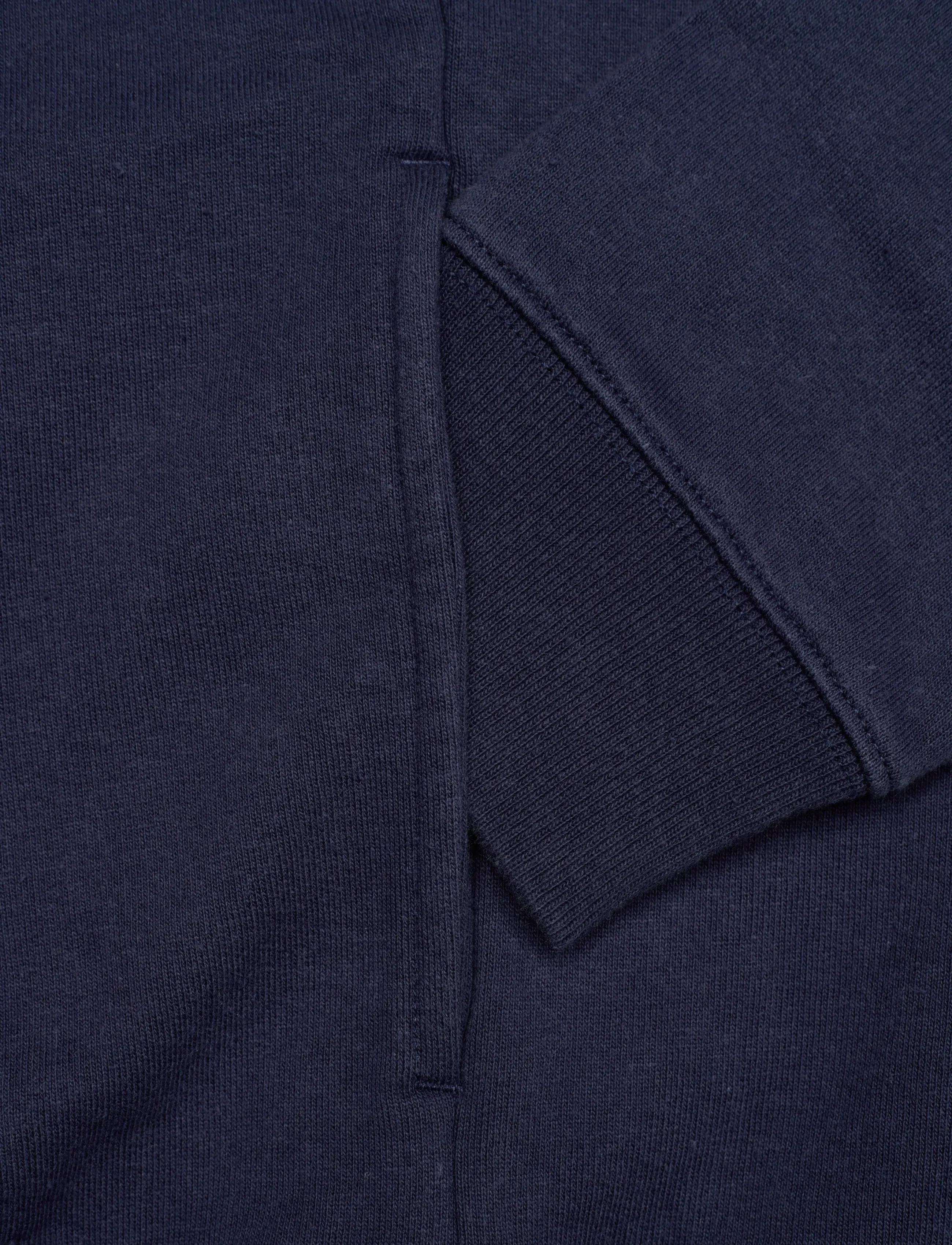 Sporty & Rich - Vendome Embroidered Quarter Zip - navy - 3