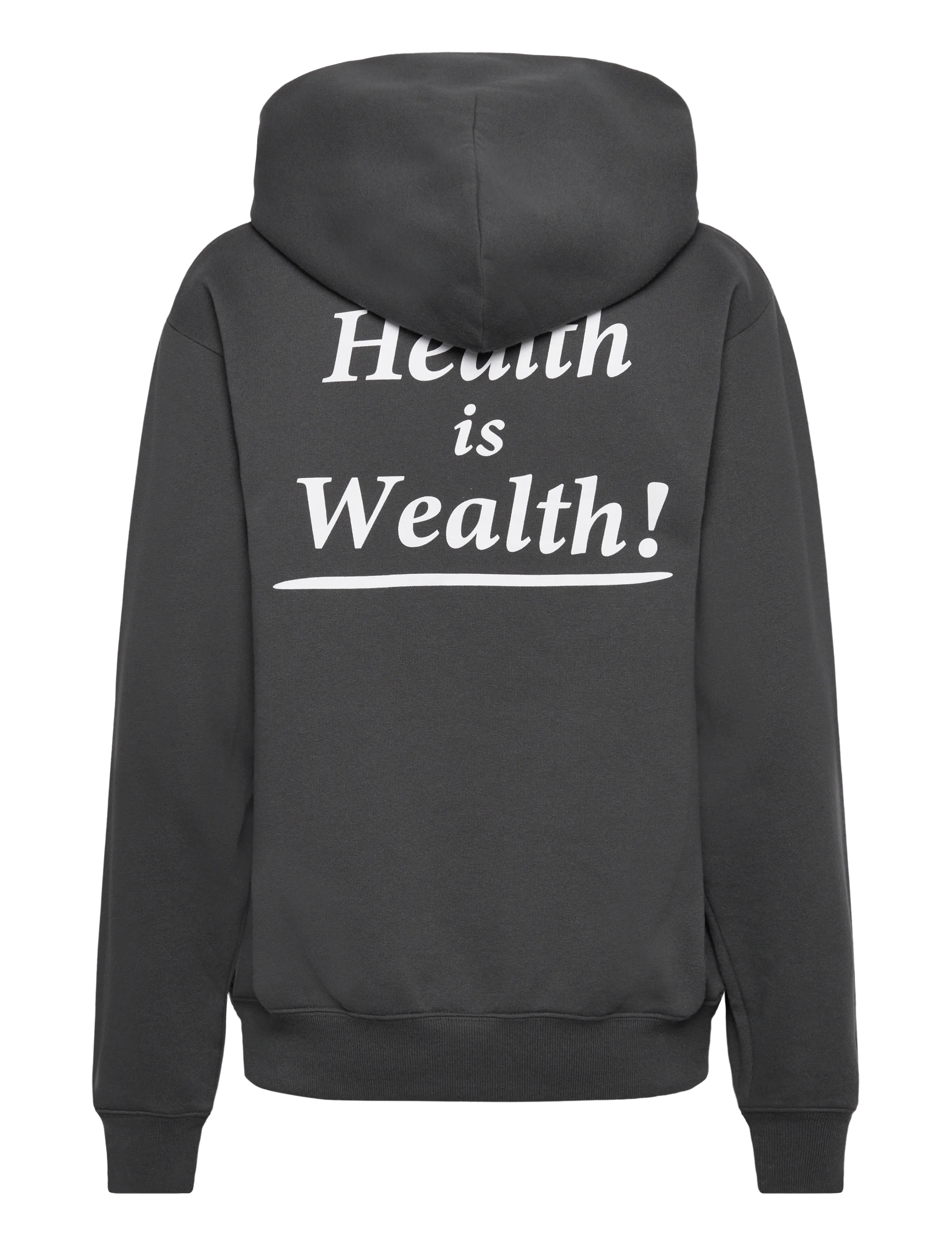 Sporty & Rich - Health Is Wealth Soft Hoodie - peysur og hettupeysur - faded black - 1