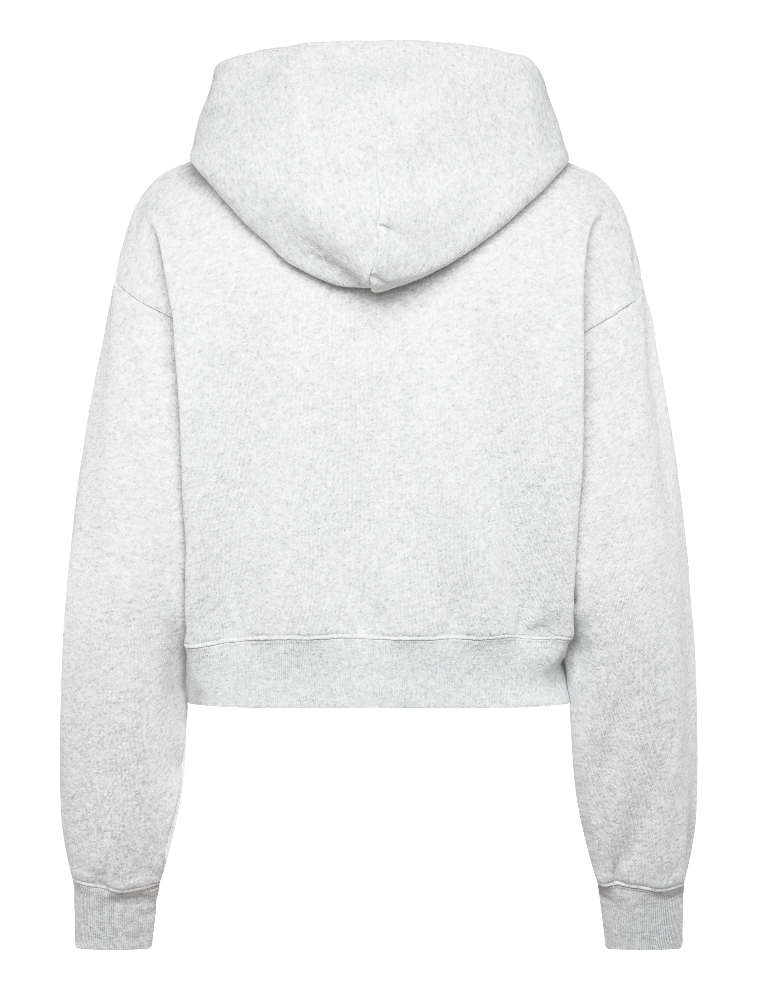 Sporty & Rich - BH Horizon Soft Cropped Hoodie - sweatshirts & hættetrøjer - heather gray - 1