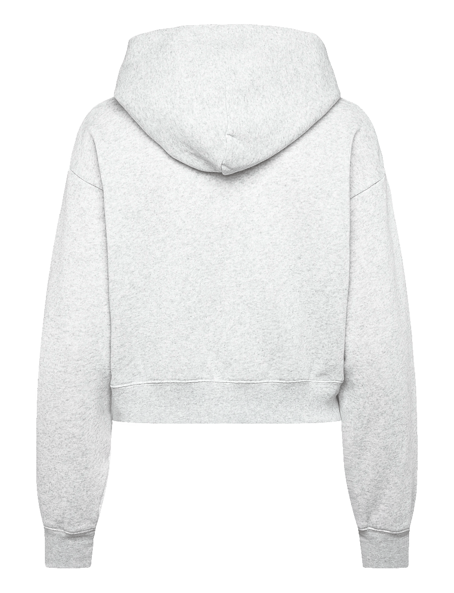 Sporty & Rich - BH Horizon Soft Cropped Hoodie - sweatshirts & hoodies - heather gray - 2