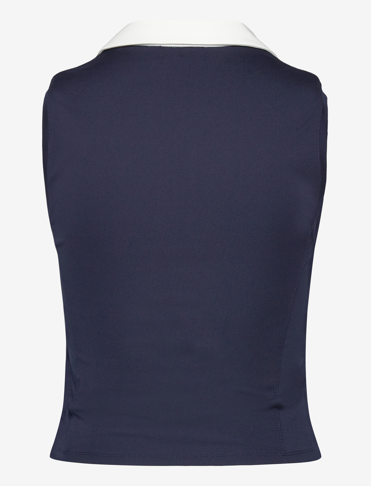 Sporty & Rich - Eden Crest Sports Polo Vest - topid ja varrukateta alussärgid - dark navy/white - 1