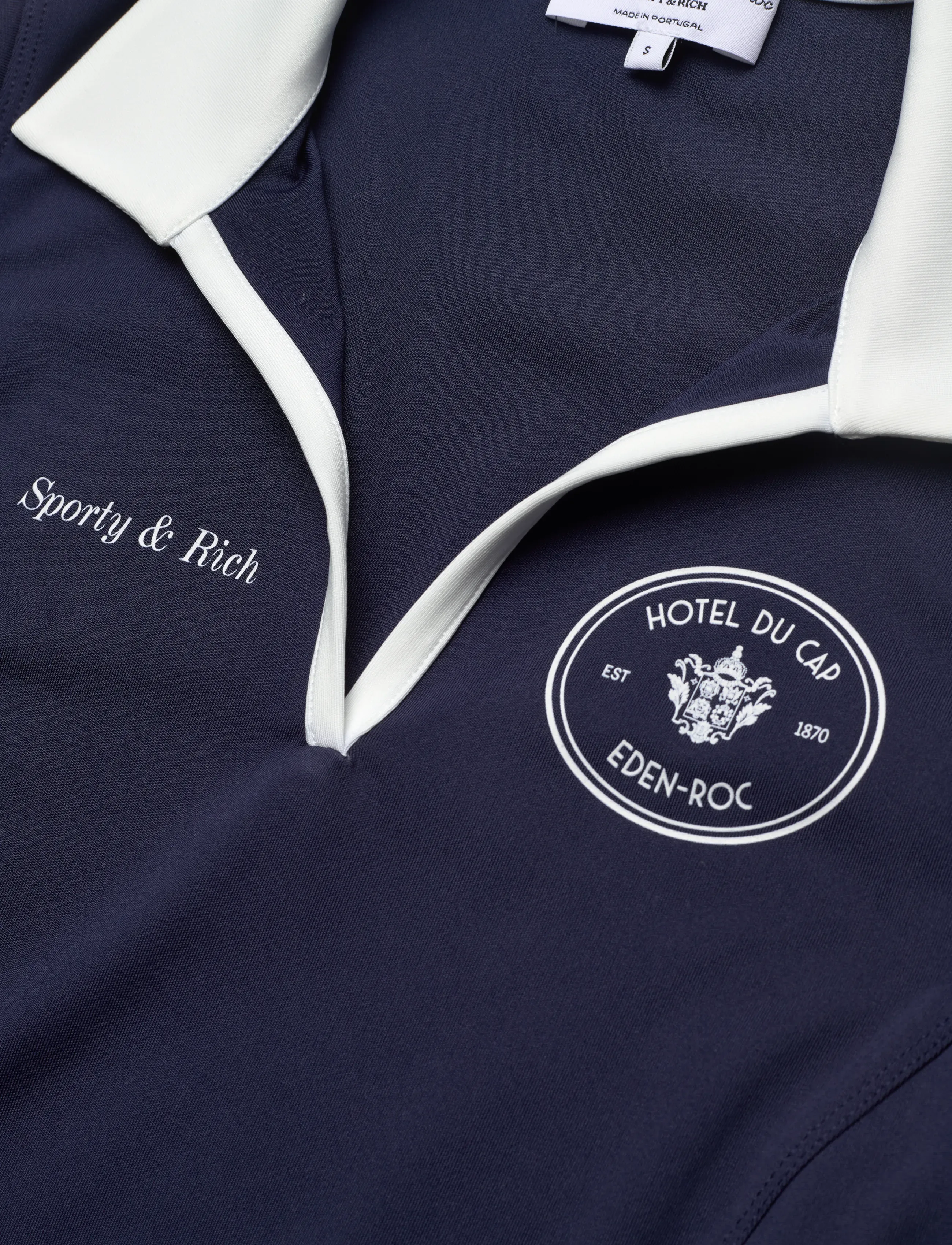 Sporty & Rich - Eden Crest Sports Polo Vest - tops zonder mouwen - dark navy/white - 5