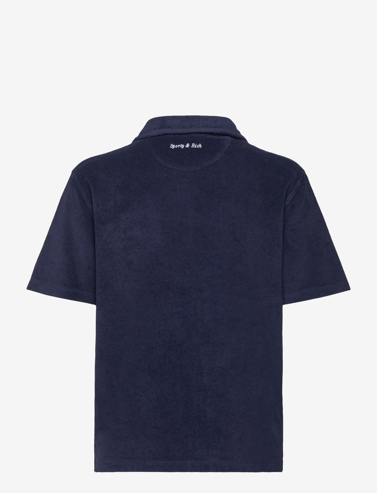 Sporty & Rich - Eden Script Terry Polo - pikéer - dark navy - 1