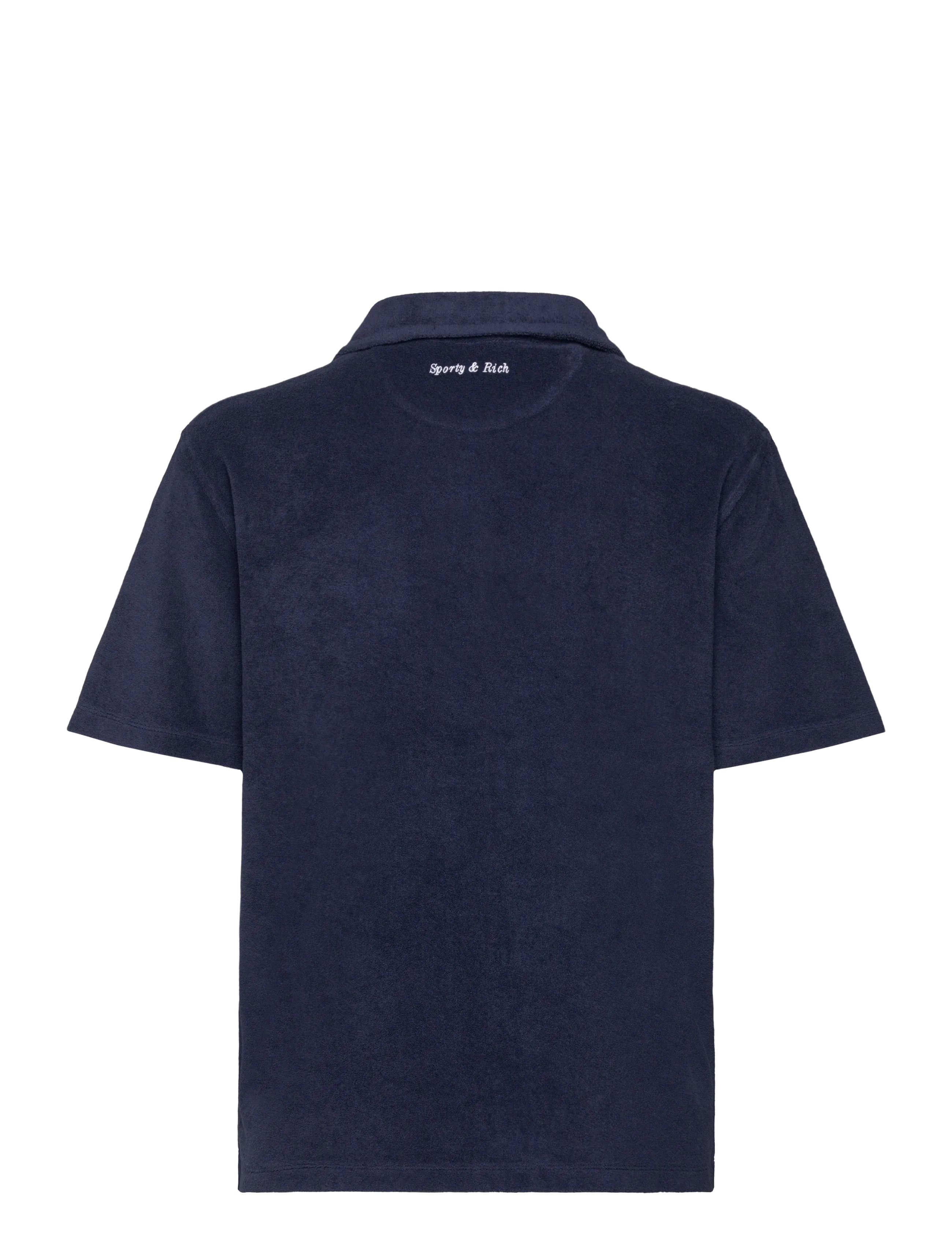 Sporty & Rich - Eden Script Terry Polo - poloer - dark navy - 1