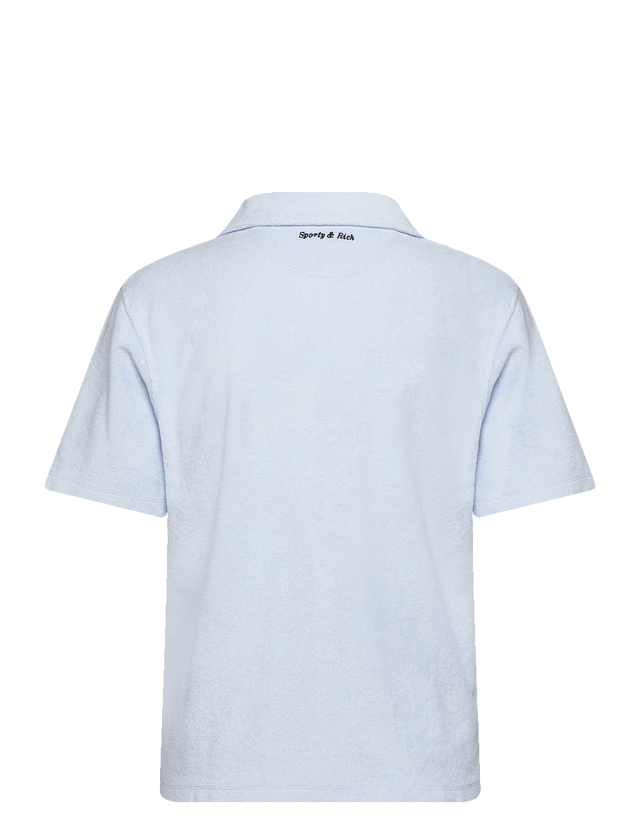 Sporty & Rich - Eden Script Terry Polo - t-särgid ja alussärgid - ciel - 2