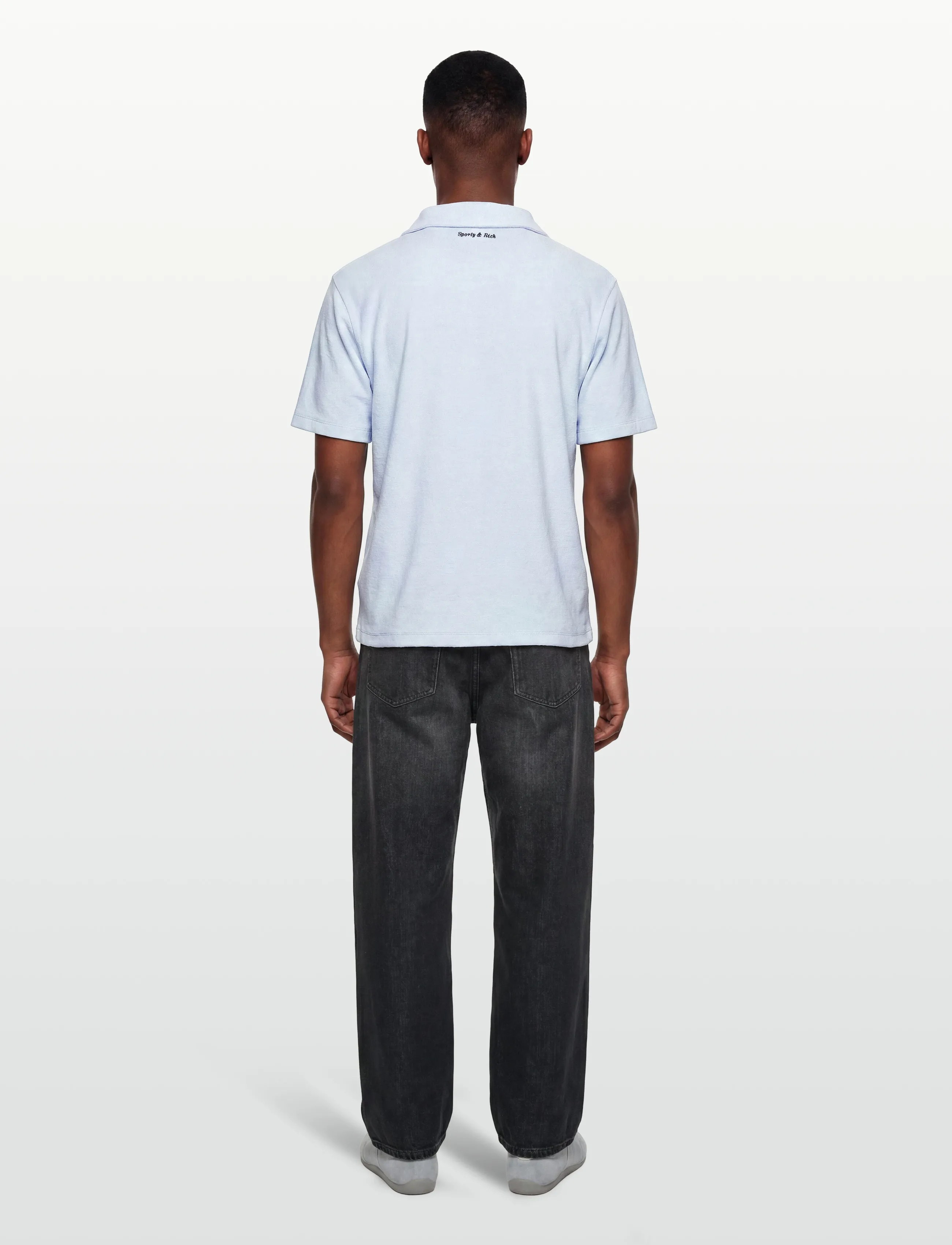 Sporty & Rich - Eden Script Terry Polo - pikeepaidat - ciel - 4
