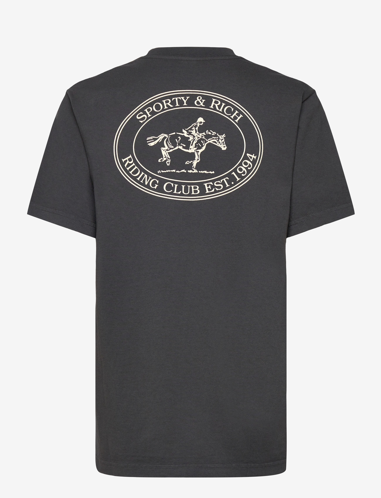 Sporty & Rich - Riding Club T-Shirt - t-shirts - faded black - 1