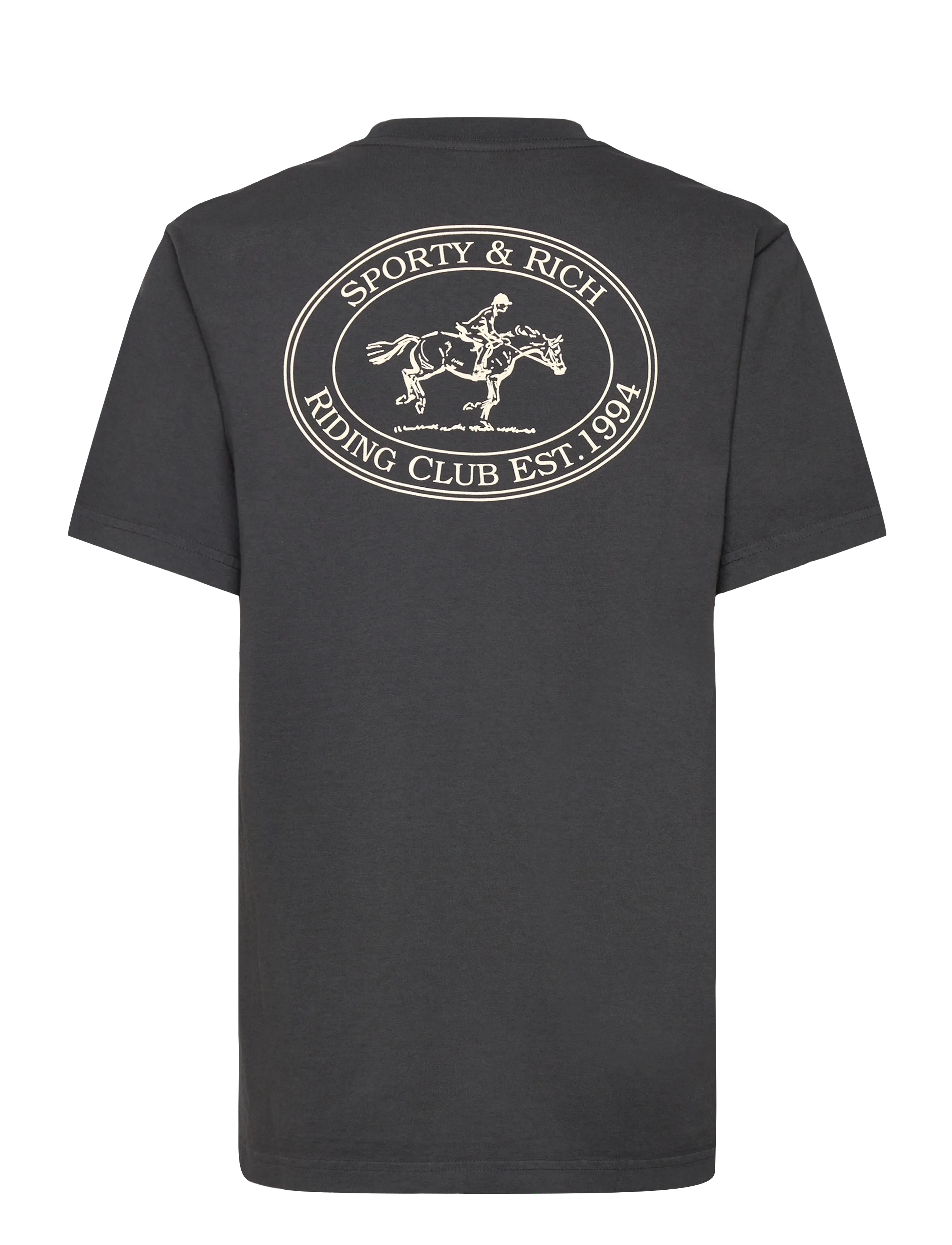 Sporty & Rich - Riding Club T-Shirt - t-shirts - faded black - 1