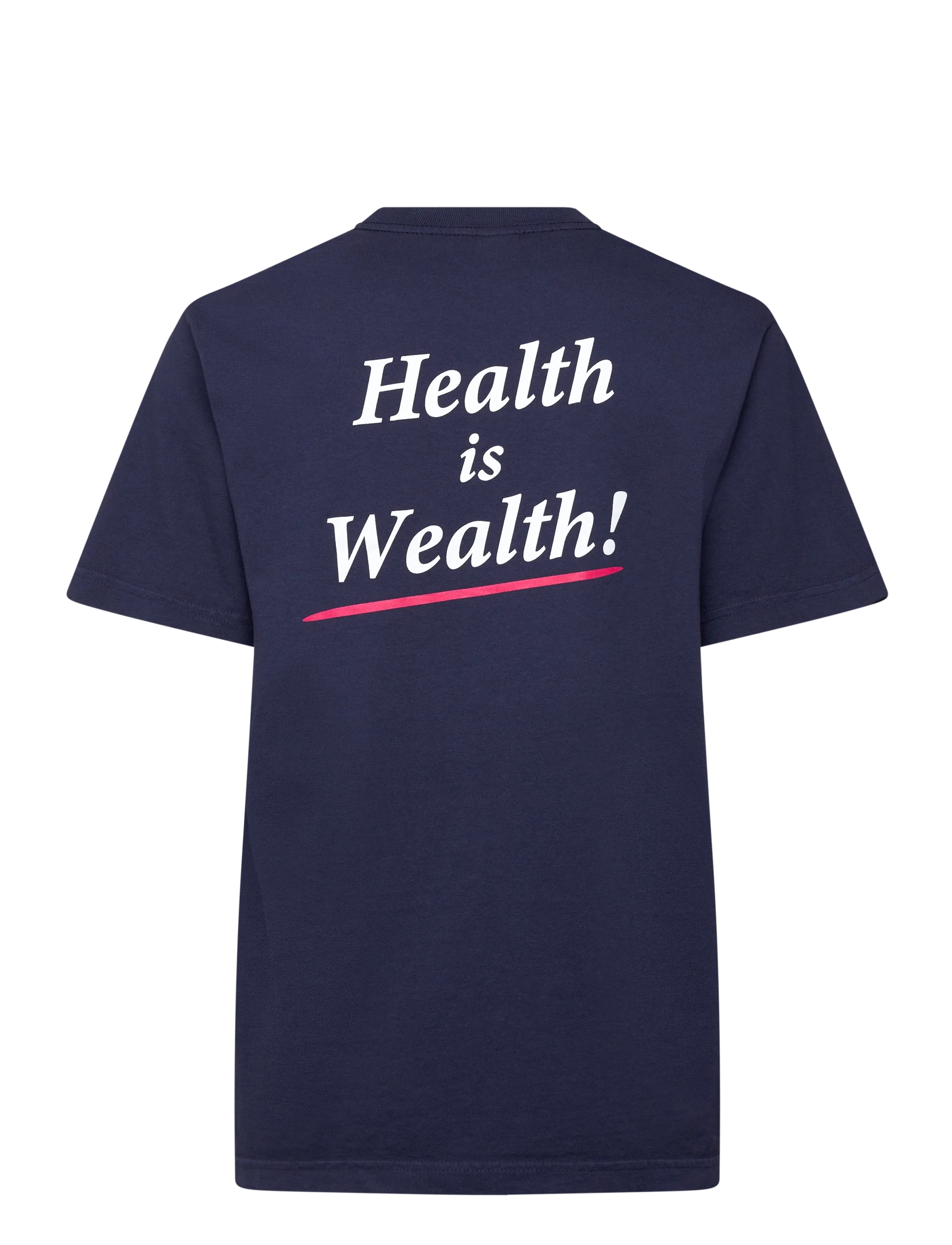 Sporty & Rich - Health is Wealth T-shirt - t-shirts - dark navy - 1