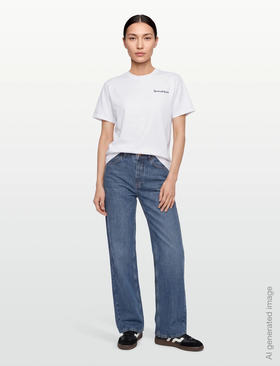 Sporty & Rich - Health is Wealth T-shirt - t-shirts - white - 0