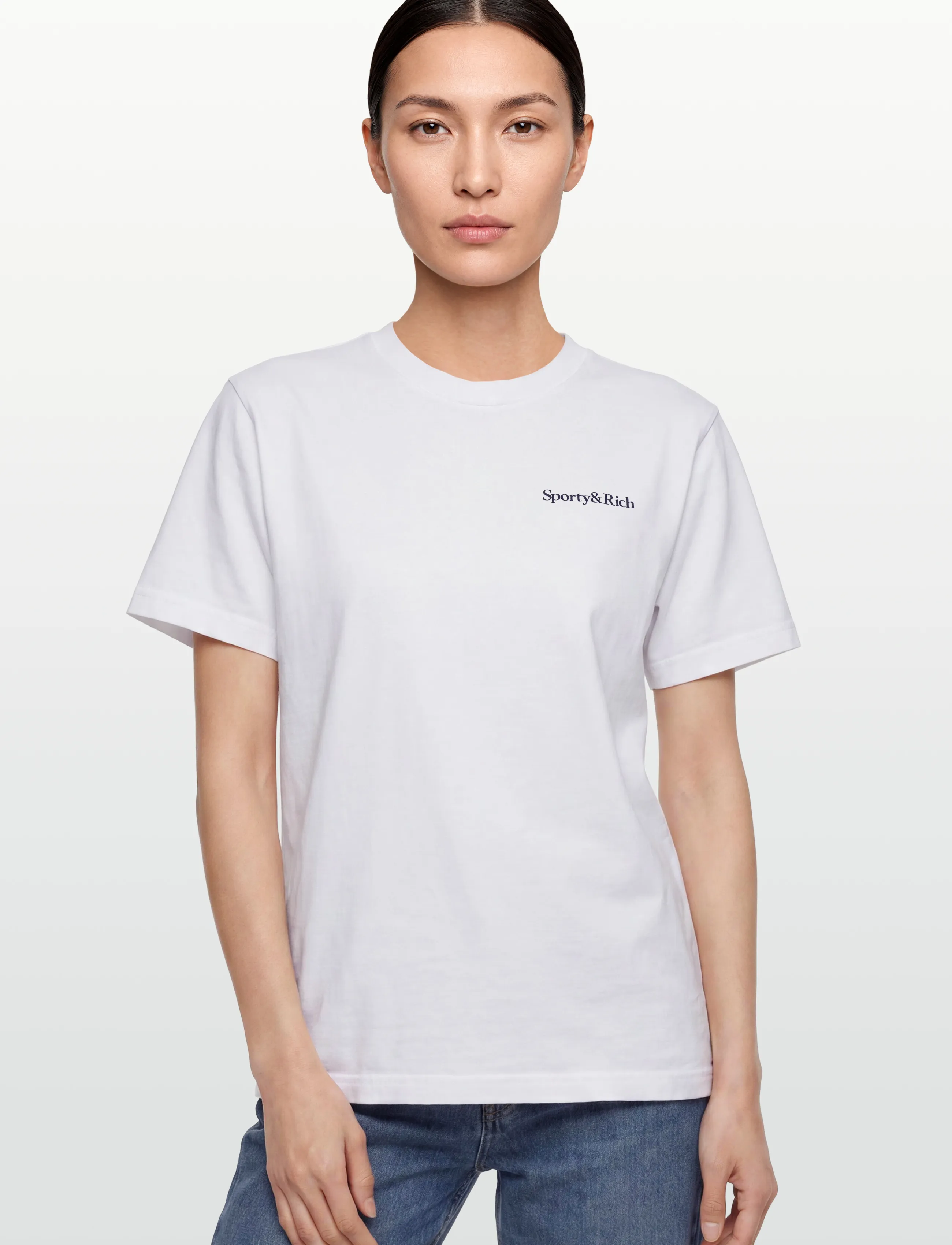 Sporty & Rich - Health is Wealth T-shirt - t-shirts & tops - white - 3
