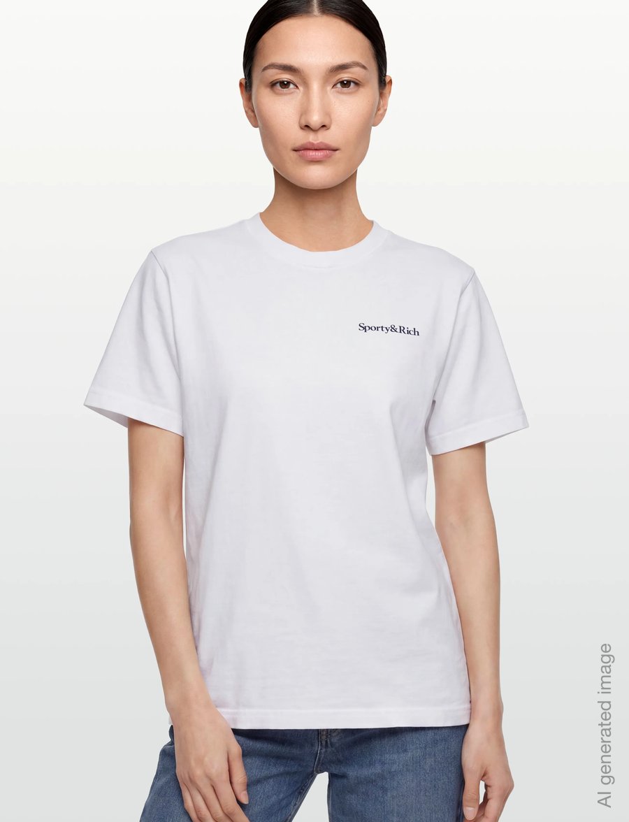 Sporty & Rich - Health is Wealth T-shirt - t-shirts - white - 3