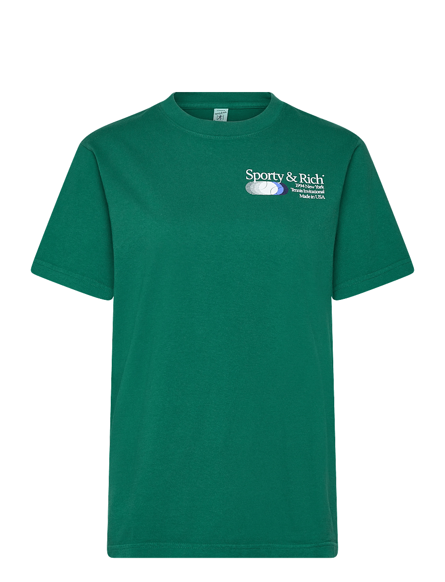 Sporty & Rich - Invitational T-Shirt - t-särgid ja alussärgid - alpine - 1