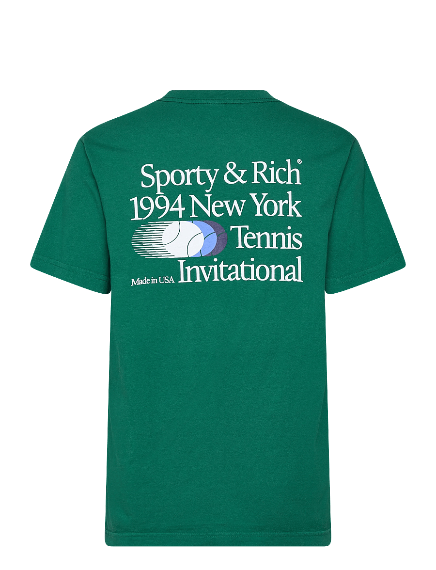 Sporty & Rich - Invitational T-Shirt - t-särgid ja alussärgid - alpine - 2