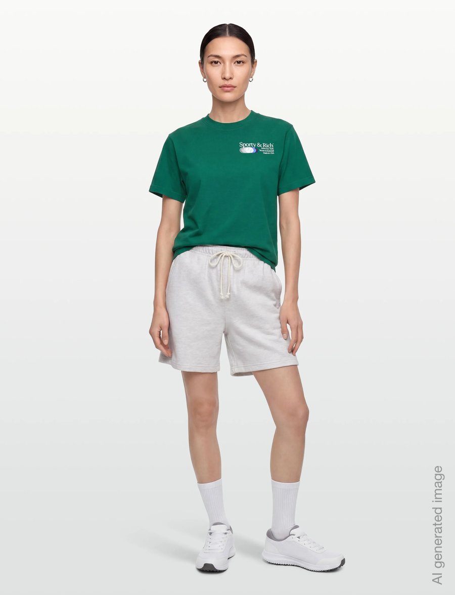 Sporty & Rich - Invitational T-Shirt - t-särgid ja alussärgid - alpine - 0
