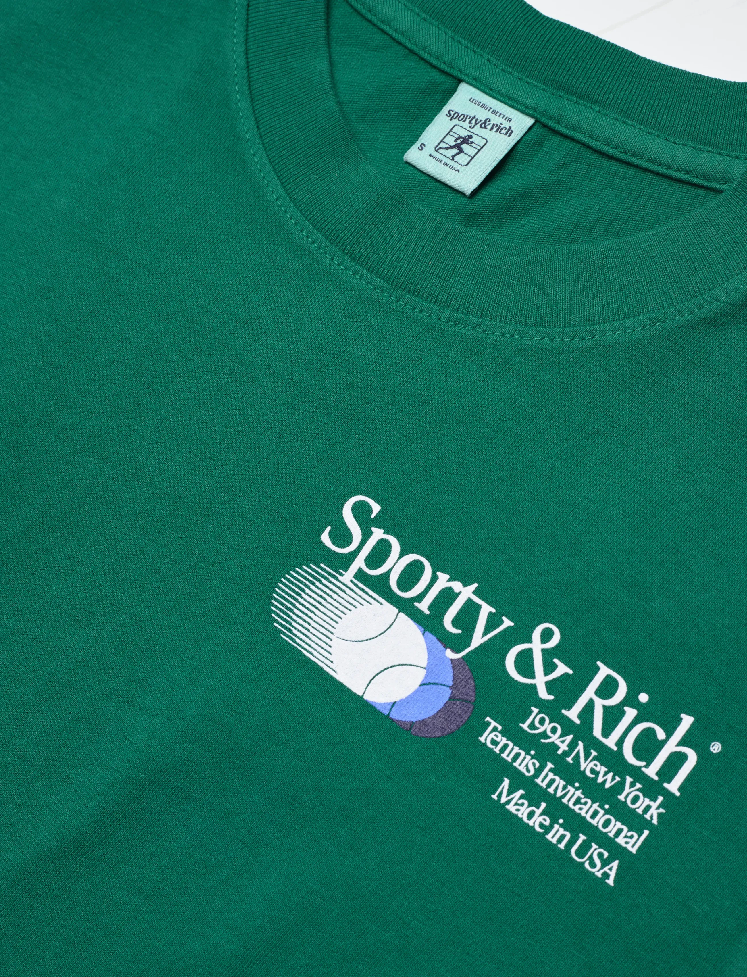 Sporty & Rich - Invitational T-Shirt - t-shirts & tops - alpine - 2