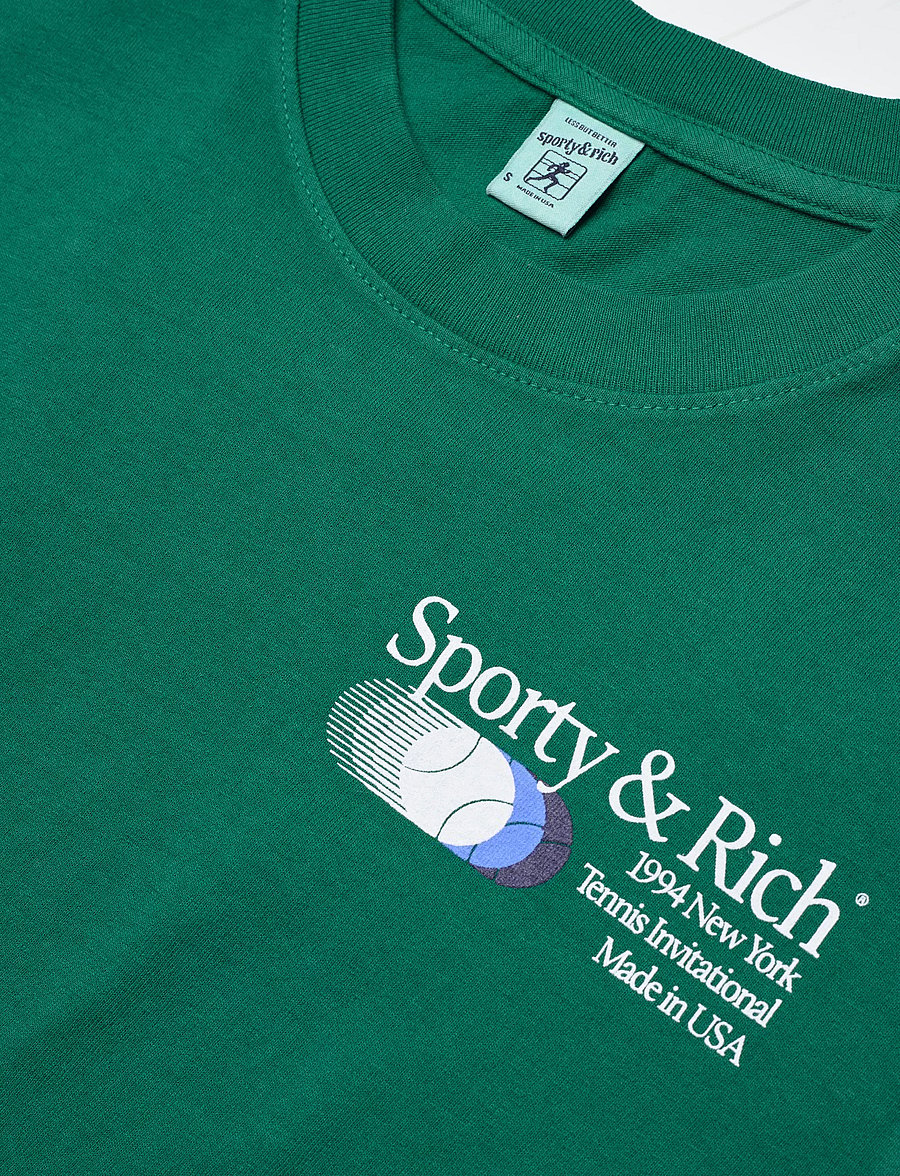 Sporty & Rich - Invitational T-Shirt - t-särgid ja alussärgid - alpine - 5