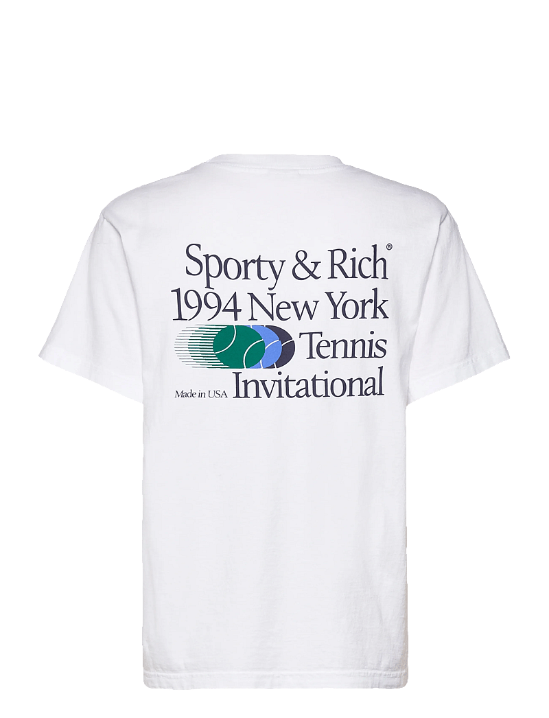 Sporty & Rich - Invitational T-Shirt - t-shirts & tops - white - 1