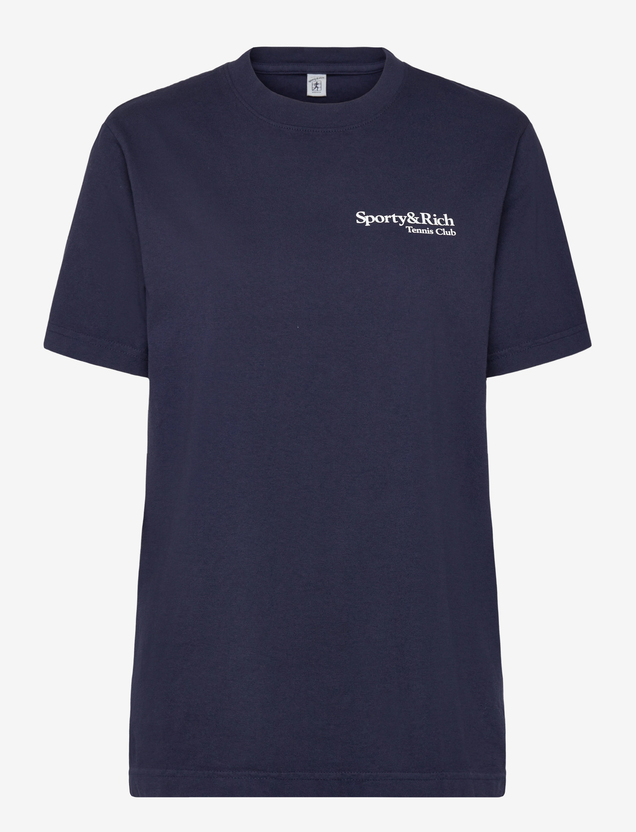 Sporty & Rich - Play Tennis T-Shirt - t-shirts & tops - dark navy - 0