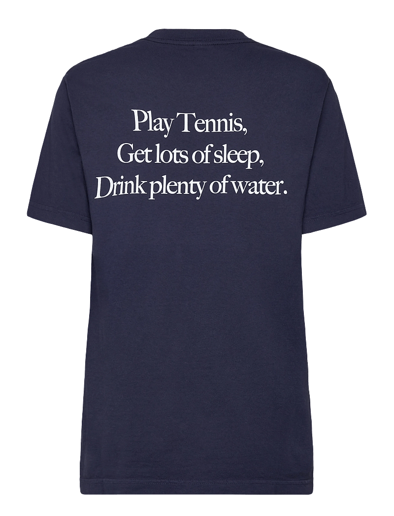 Sporty & Rich - Play Tennis T-Shirt - t-shirts & tops - dark navy - 1