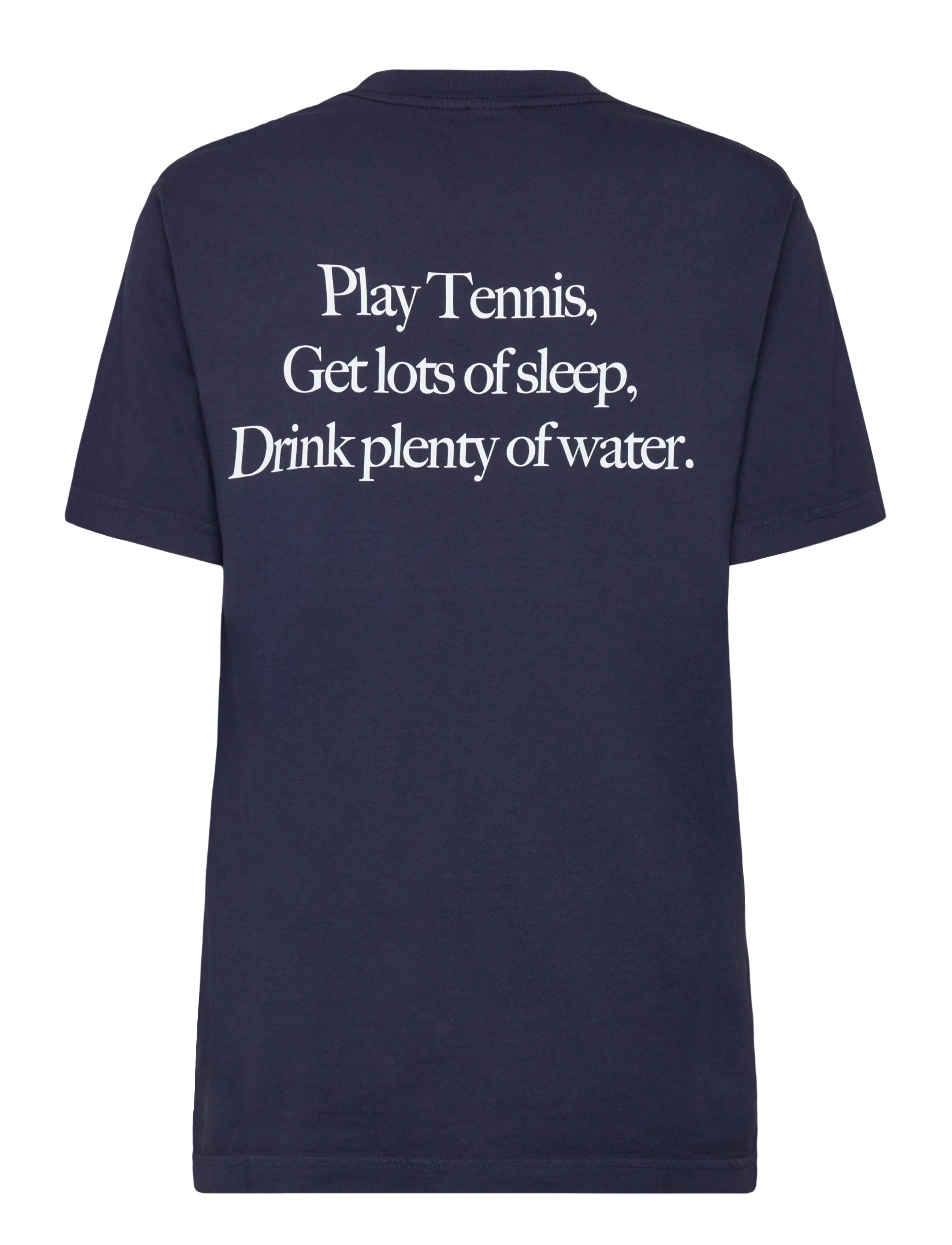 Sporty & Rich - Play Tennis T-Shirt - t-shirts - dark navy - 2