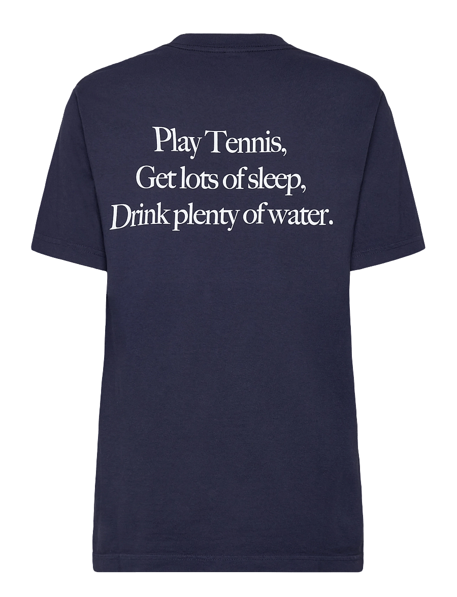 Sporty & Rich - Play Tennis T-Shirt - t-shirts & tops - dark navy - 2
