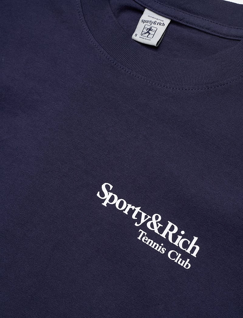 Sporty & Rich - Play Tennis T-Shirt - t-shirts & tops - dark navy - 2