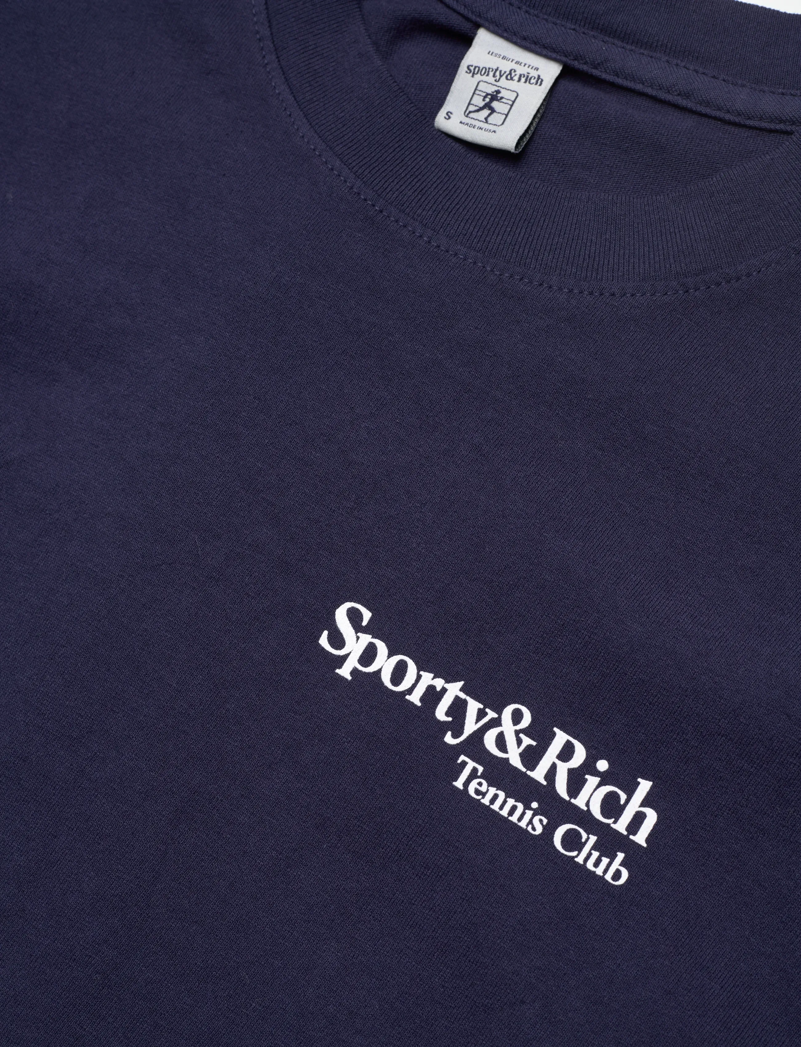 Sporty & Rich - Play Tennis T-Shirt - t-shirts - dark navy - 5