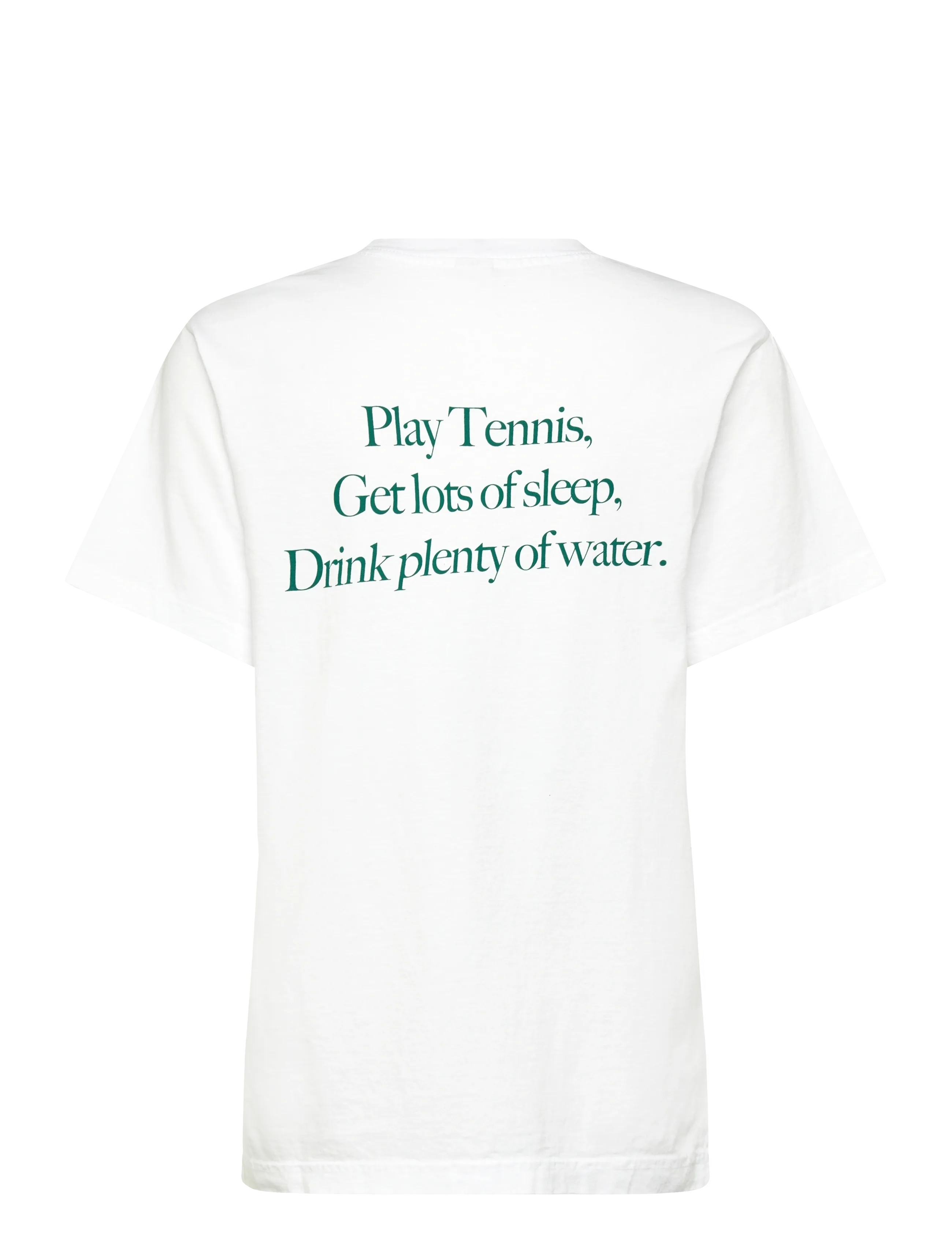 Sporty & Rich - Play Tennis T-Shirt - stuttermarbolir og toppar - white - 1