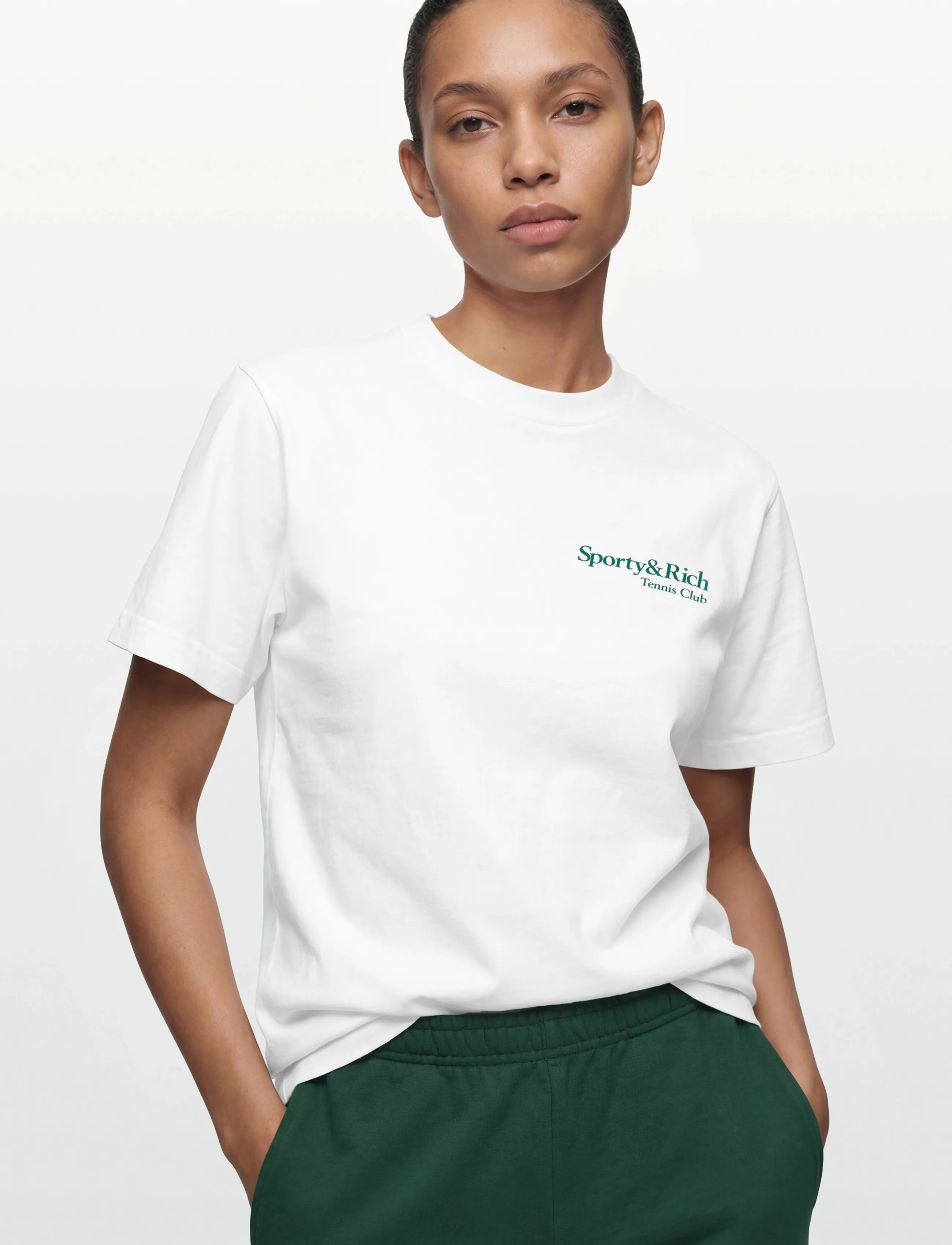 Sporty & Rich Play Tennis T-Shirt, XS, T-shirts Oberteile, Weiß - Short-sleeved, Frauen