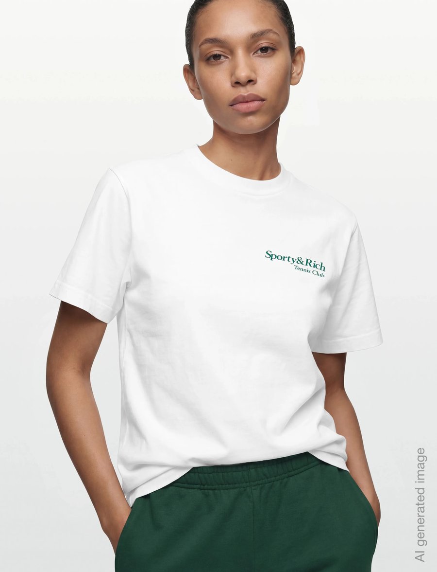 Sporty & Rich - Play Tennis T-Shirt - t-shirts & tops - white - 0