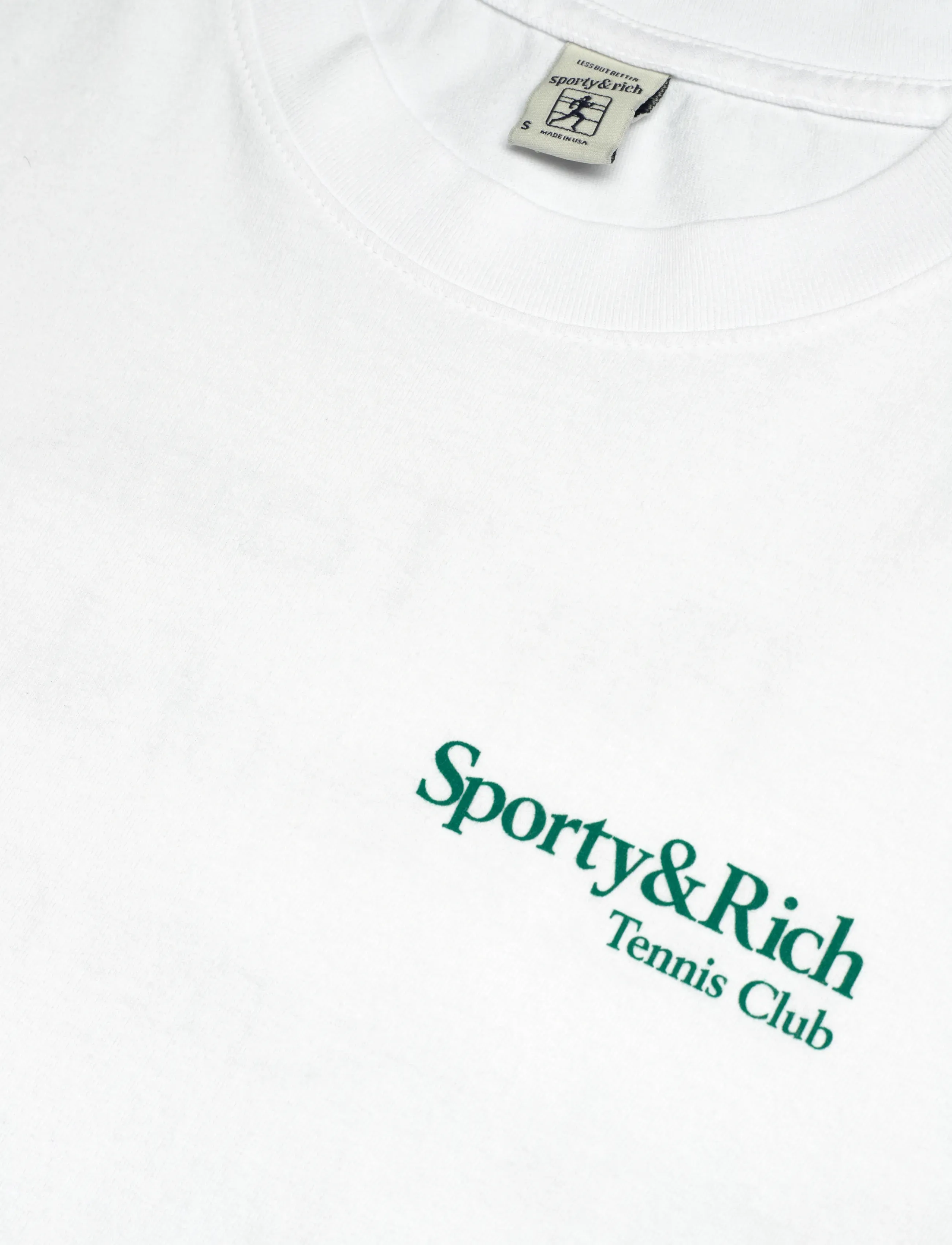 Sporty & Rich - Play Tennis T-Shirt - stuttermarbolir og toppar - white - 2