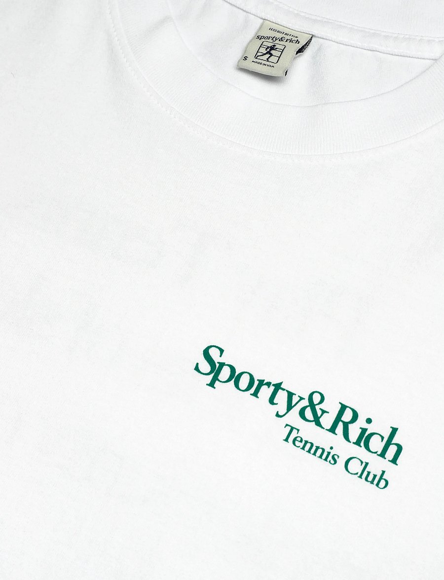 Sporty & Rich - Play Tennis T-Shirt - t-shirts & tops - white - 2