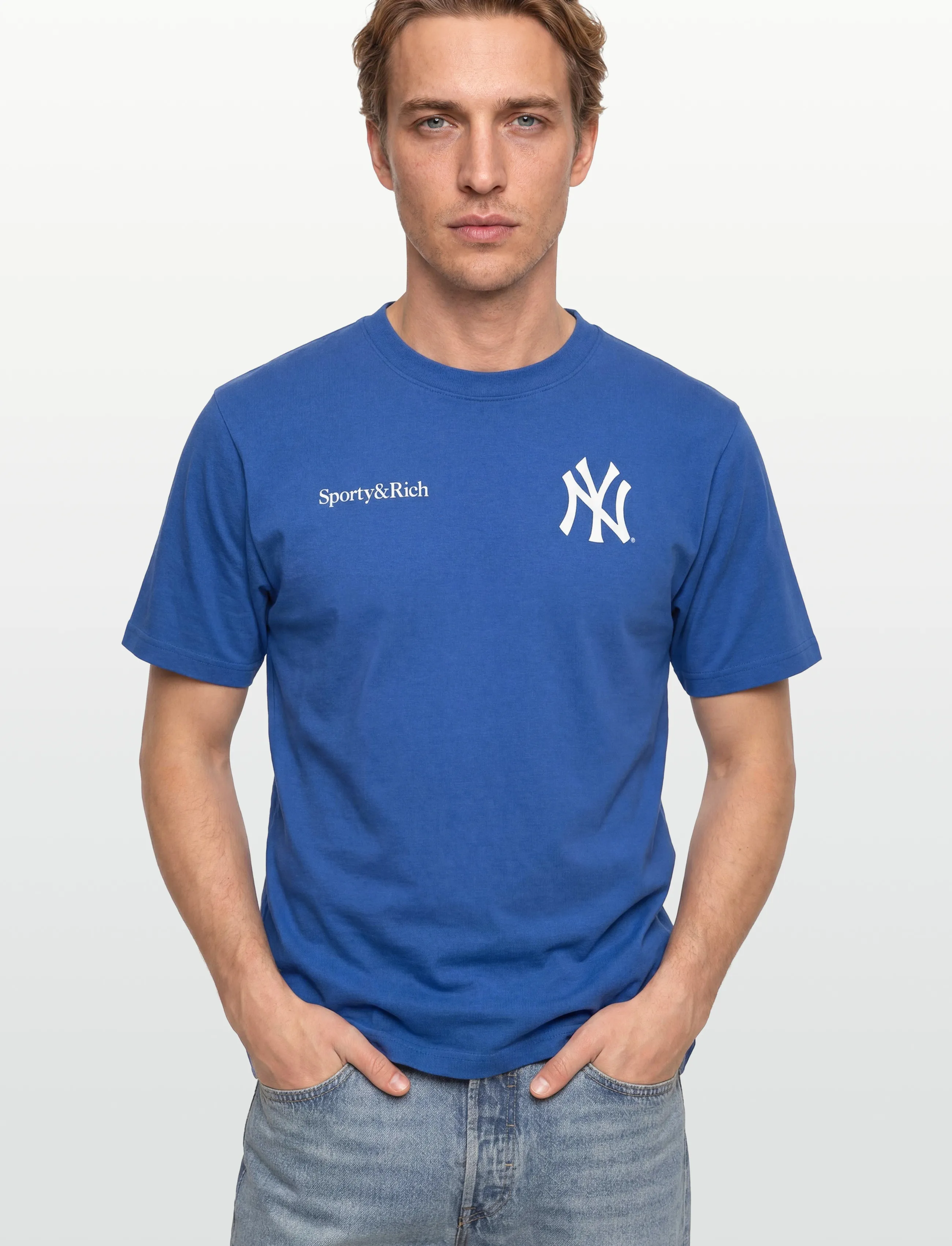 Sporty & Rich - Slugger T-Shirt - t-shirts & tops - team blue - 3