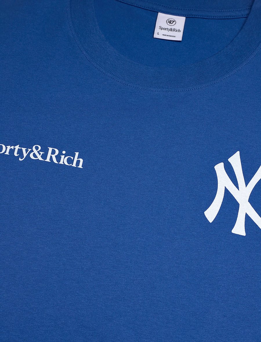 Sporty & Rich - Slugger T-Shirt - t-shirts & tops - team blue - 5