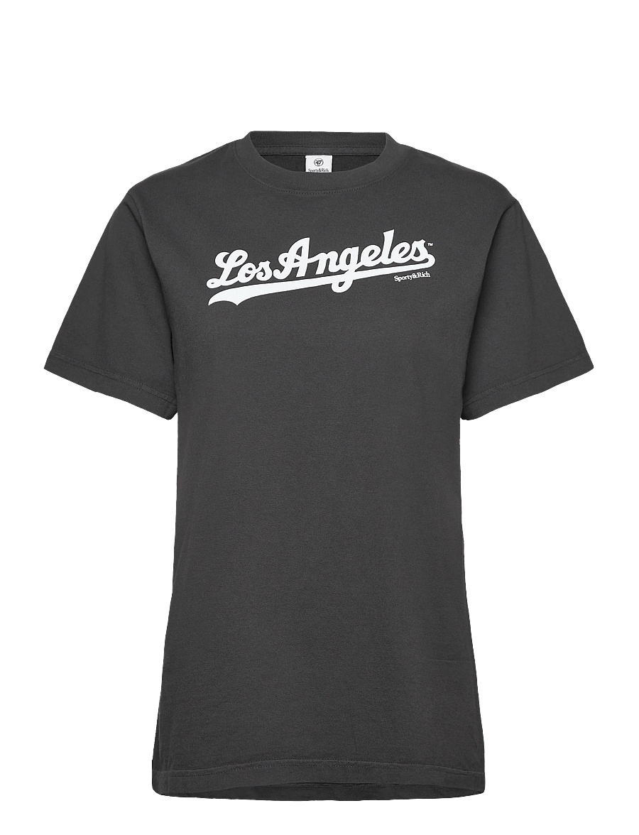 Sporty & Rich - Dodgers T-Shirt - t-särgid ja alussärgid - faded black - 1