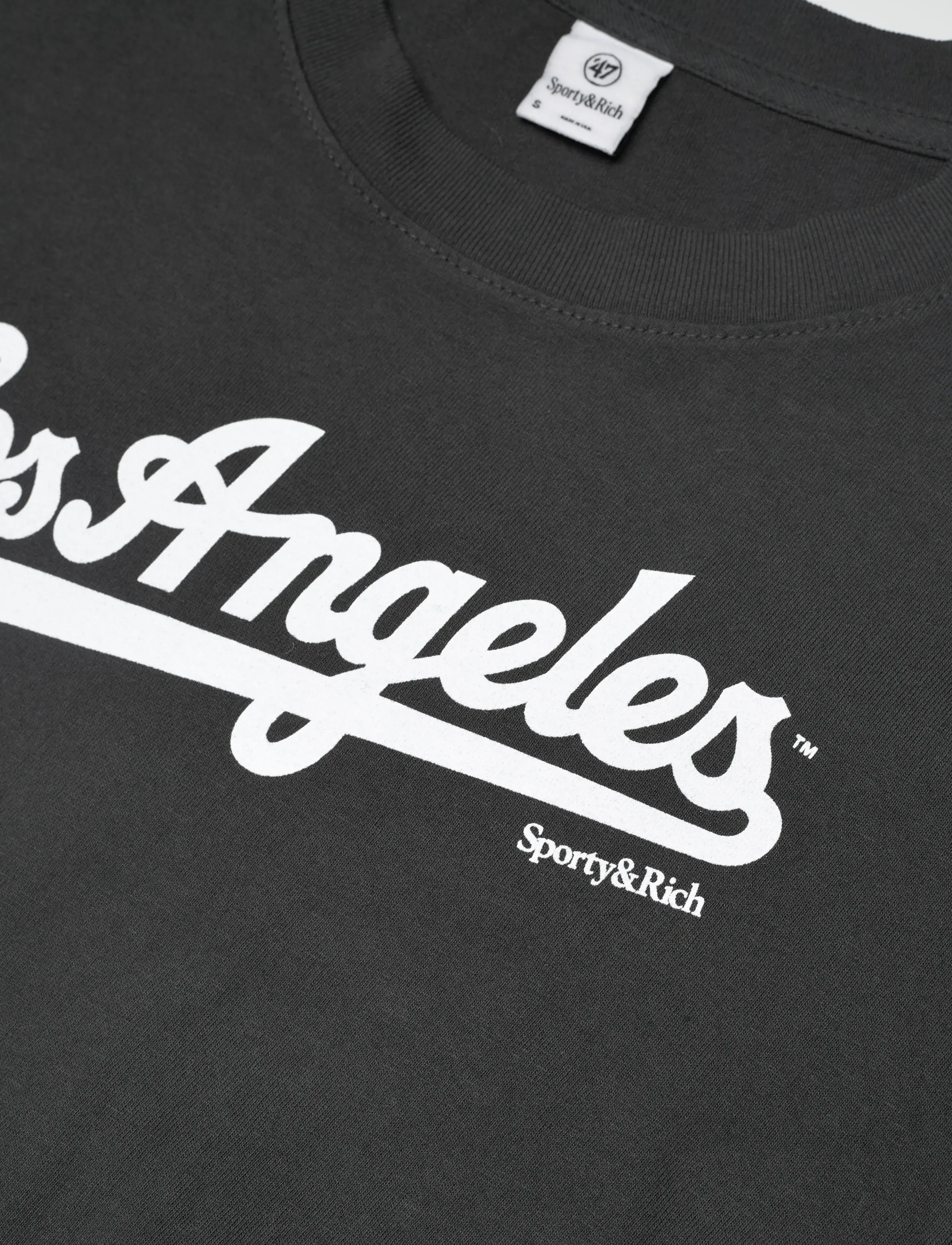 Sporty & Rich - Dodgers T-Shirt - t-shirts - faded black - 2