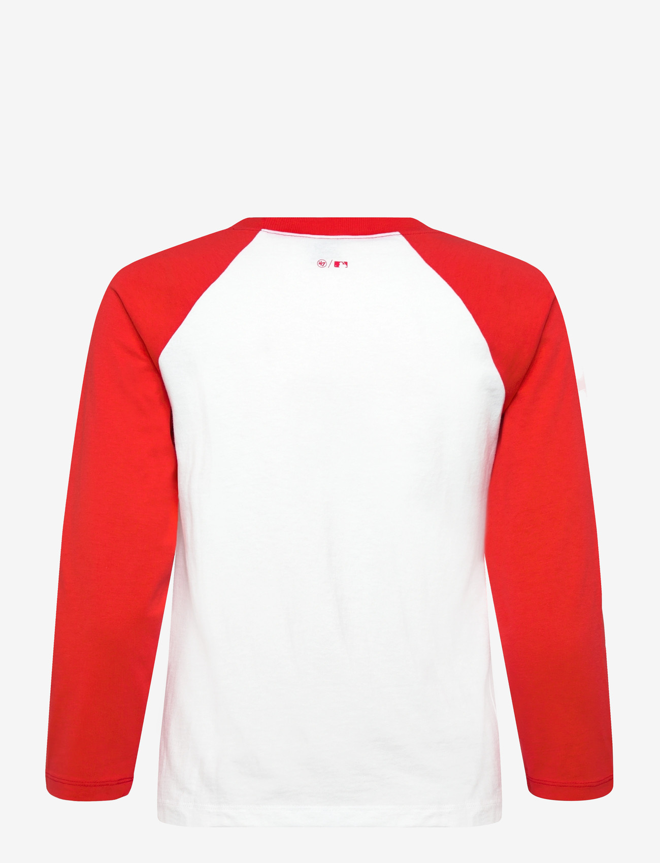Sporty & Rich - Yankees Serif Baseball Tee - pikkade varrukatega alussärgid - white/fire red - 1