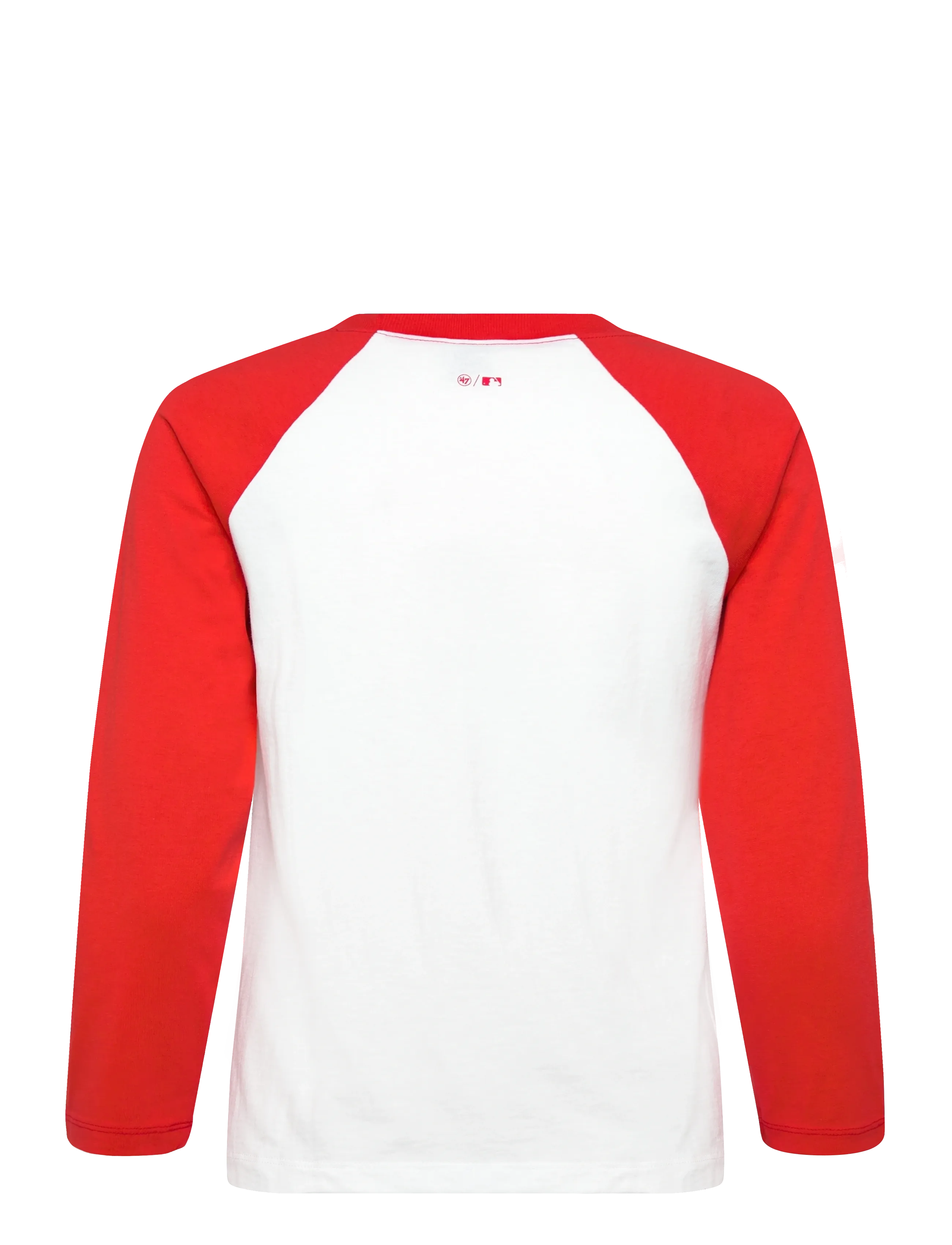Sporty & Rich - Yankees Serif Baseball Tee - langærmede toppe - white/fire red - 1