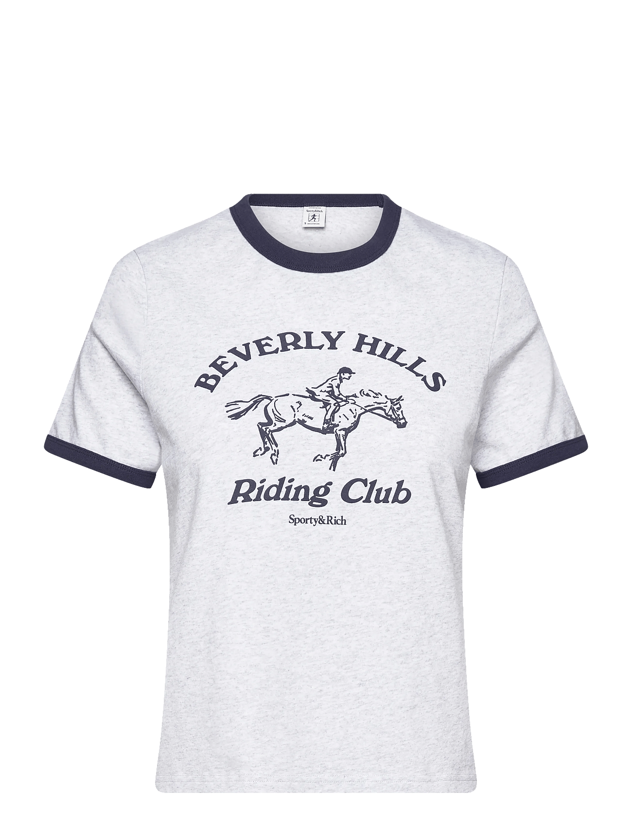 RH Riding Club Ringer Tee - HEATHER GRAY/DARK