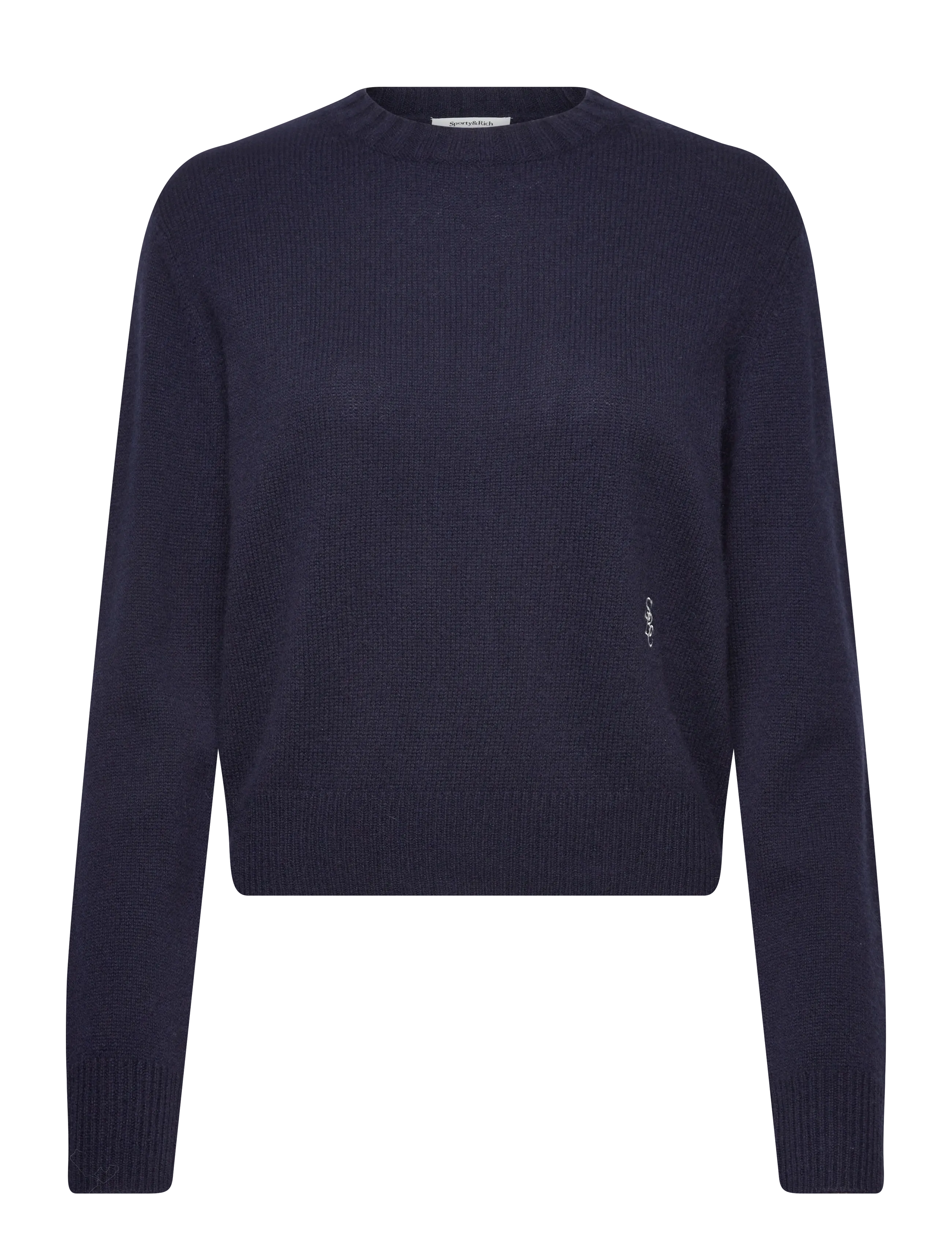 Sporty & Rich SRC Cashmere Sweater - Tøj - DARK NAVY / navy