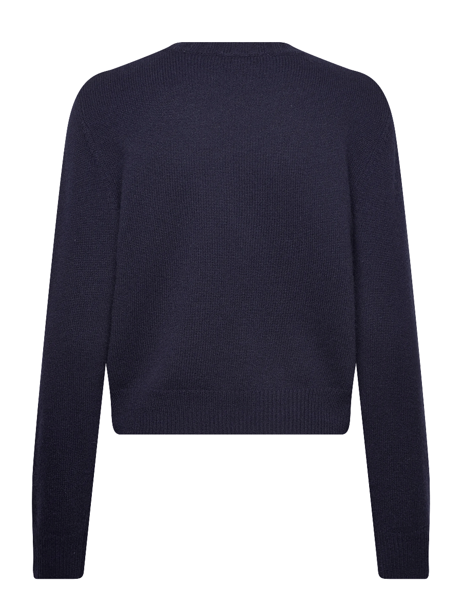Sporty & Rich - SRC Cashmere Sweater - trøjer - dark navy - 2