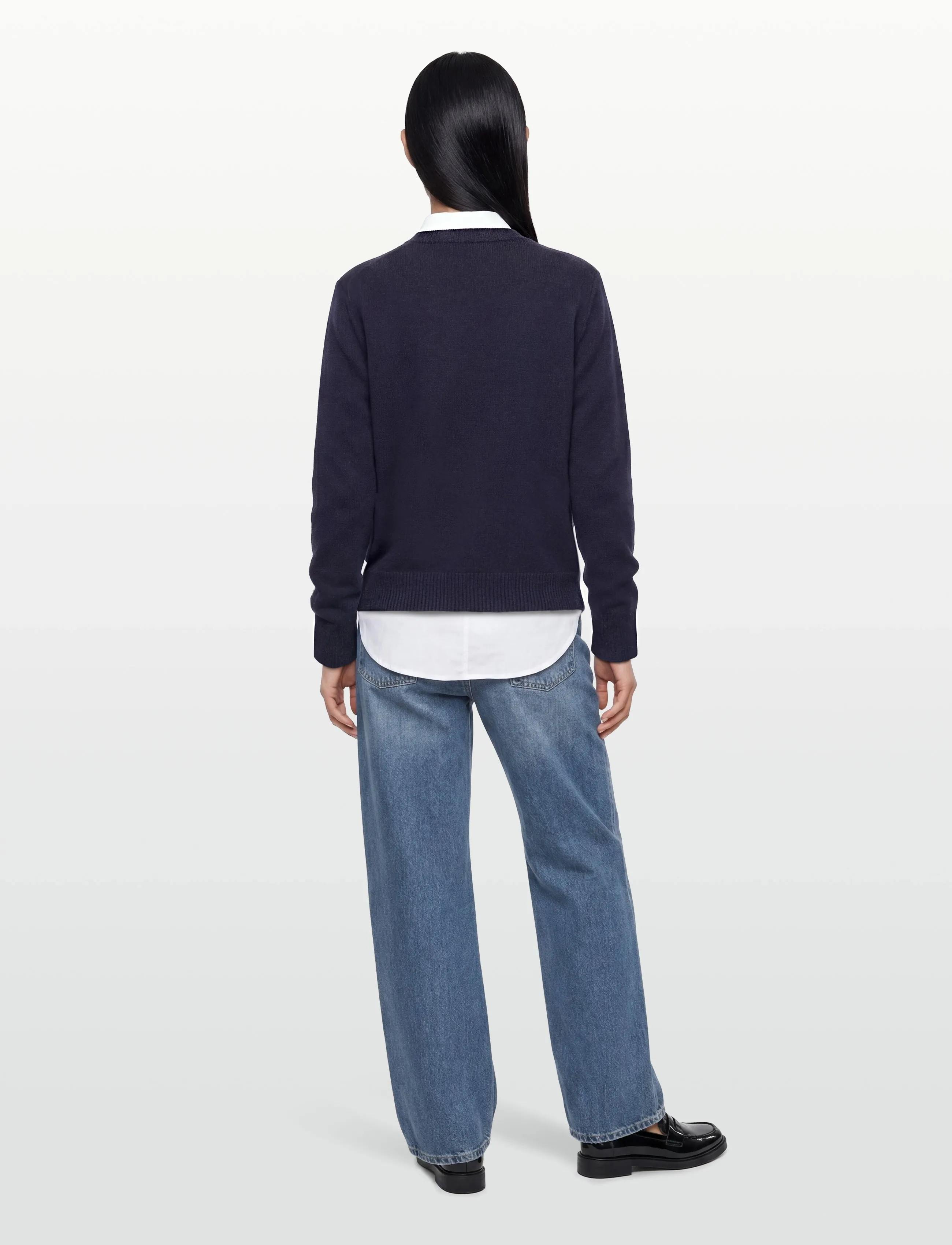 Sporty & Rich - SRC Cashmere Sweater - pullover - dark navy - 4