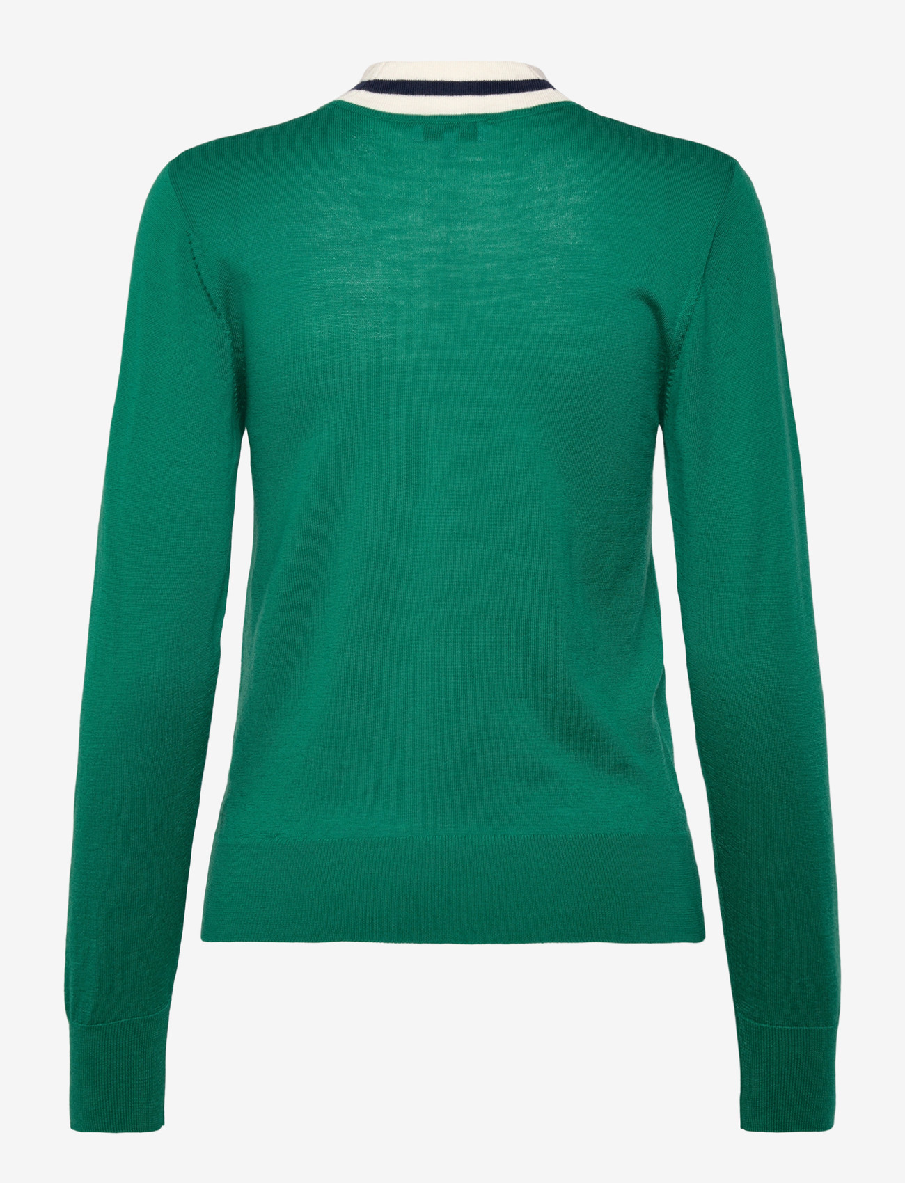 Sporty & Rich - SRC Minimalist V-Neck Sweater - sviitrid - alpine/dark navy/off white - 1