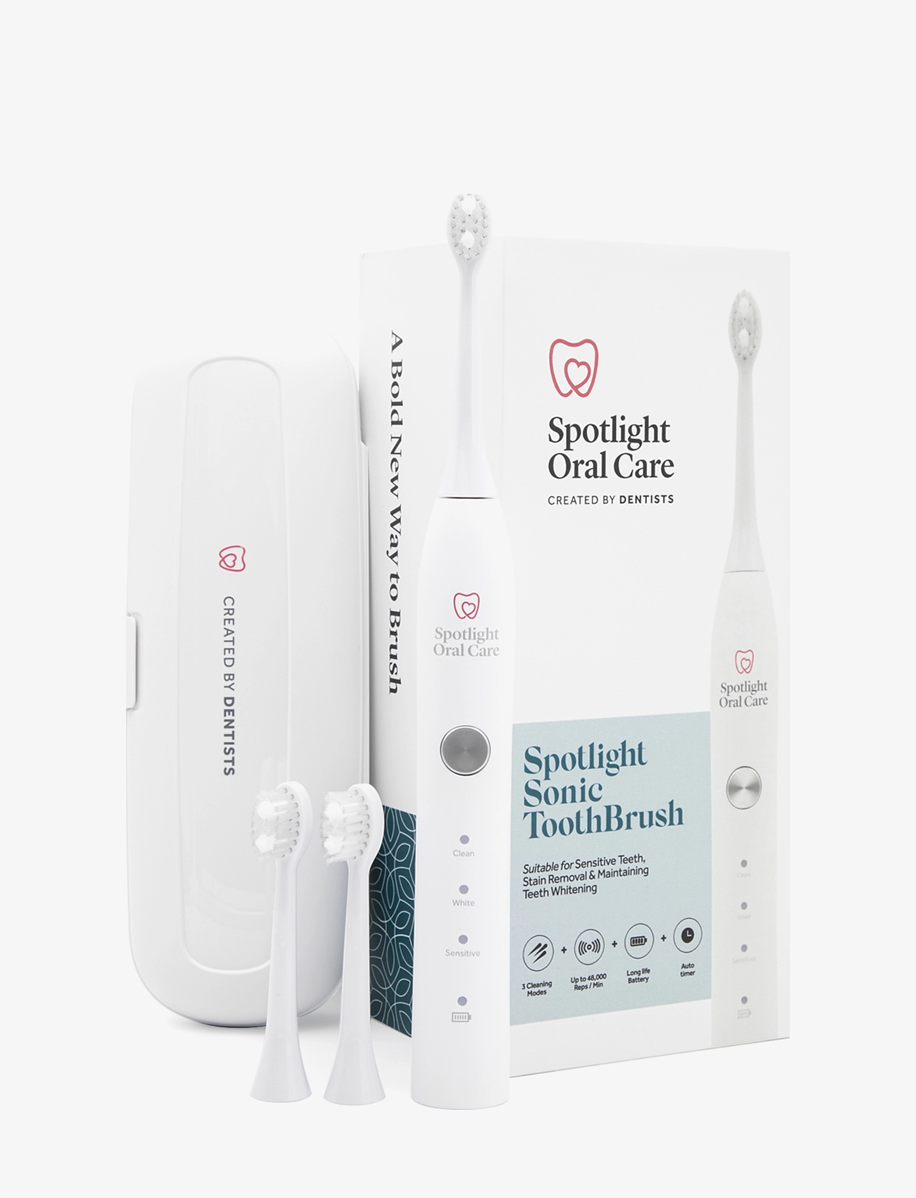 Spotlight Oral care - Spotlight Oral Care Sonic Toothbrush WHITE - white - 1