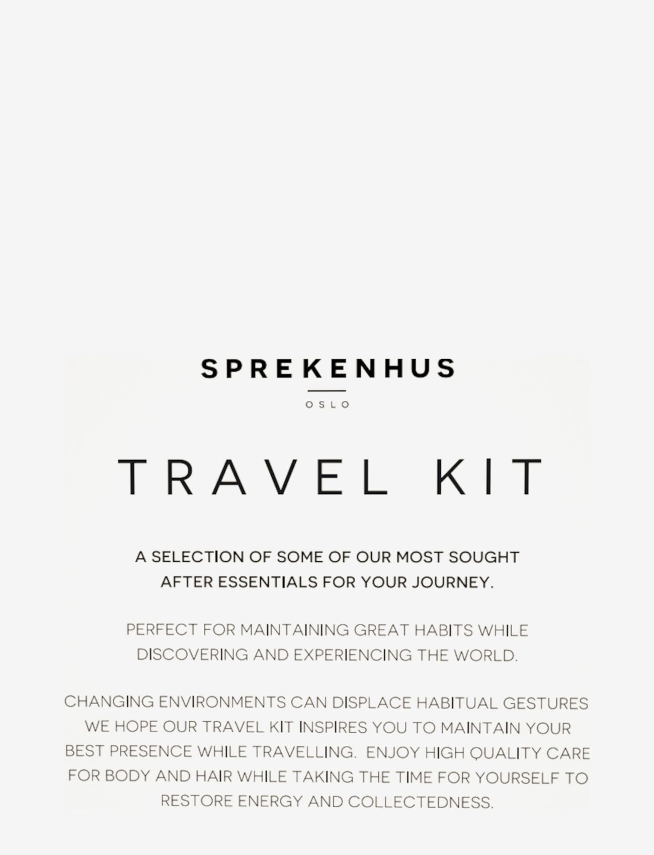 Sprekenhus - Travel kit - amber/brown - 2