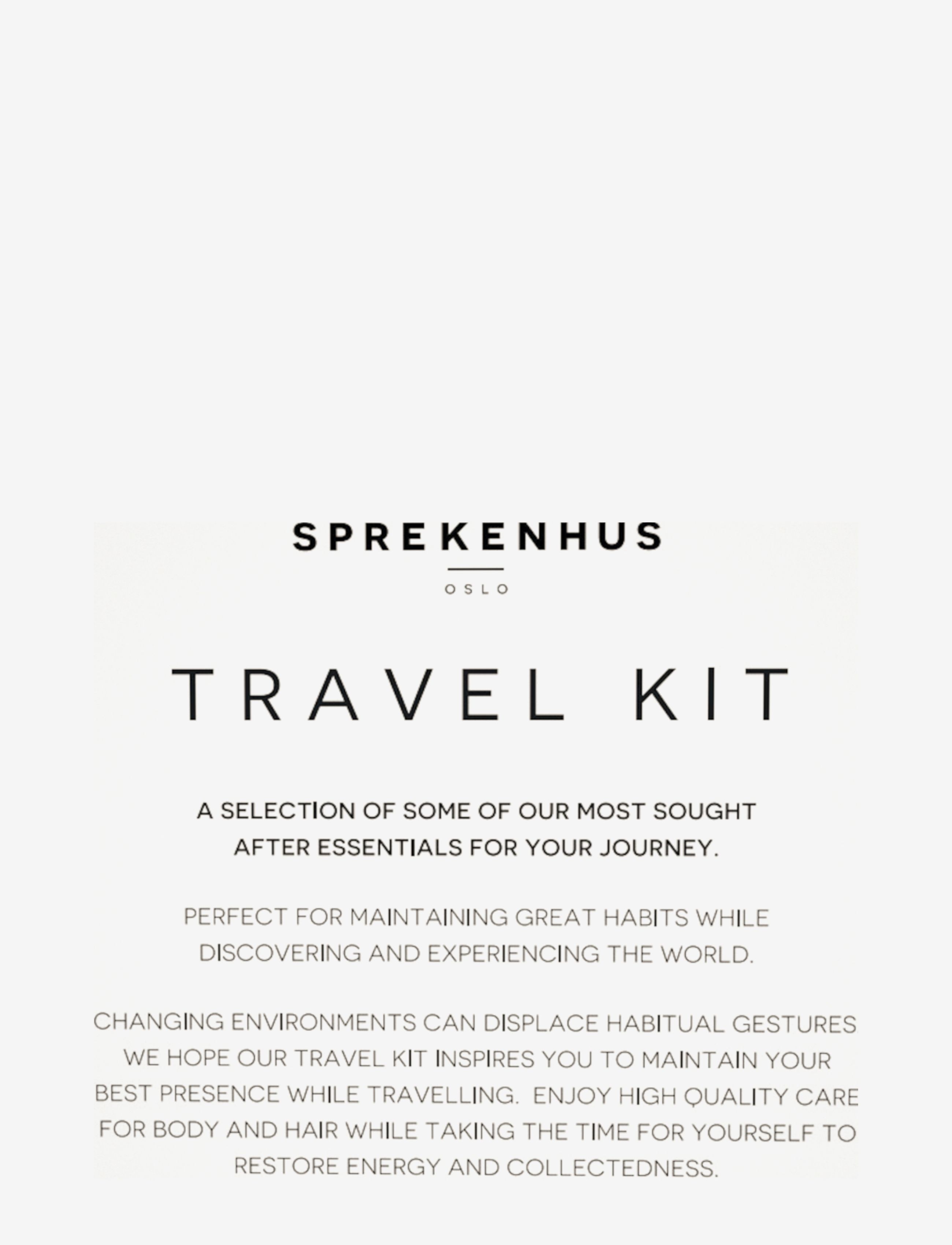 Sprekenhus - Travel kit - amber/brown - 2