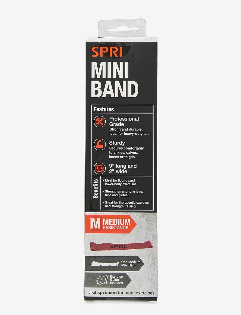 Spri - SPRI MINI BAND MEDIUM - trainingsbänder - red - 2