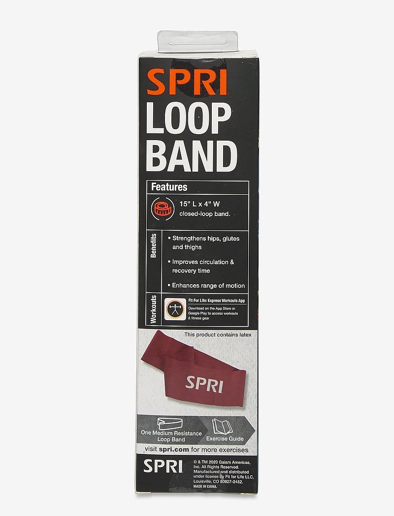 Spri - FLAT BAND LOOP MEDIUM - resistance bands - red - 2