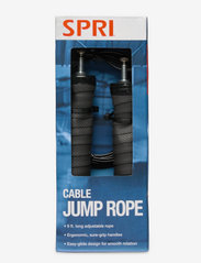 Spri - SPRI CABLE JUMP ROPE - skakanki - black - 0